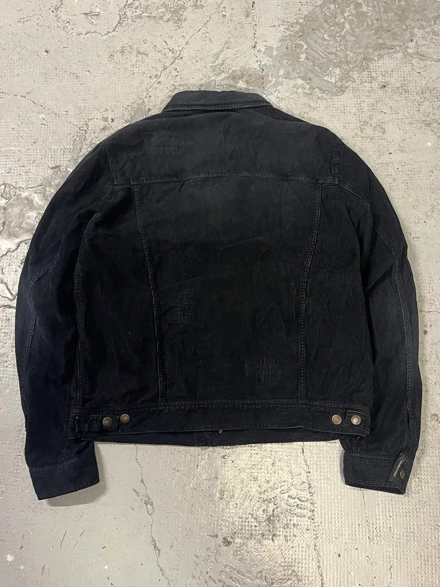 Dolce & Gabbana 2000s Dolce & Gabbana Black Distressed Denim Jacket Size US L / EU 52-54 / 3 - 5 Thumbnail
