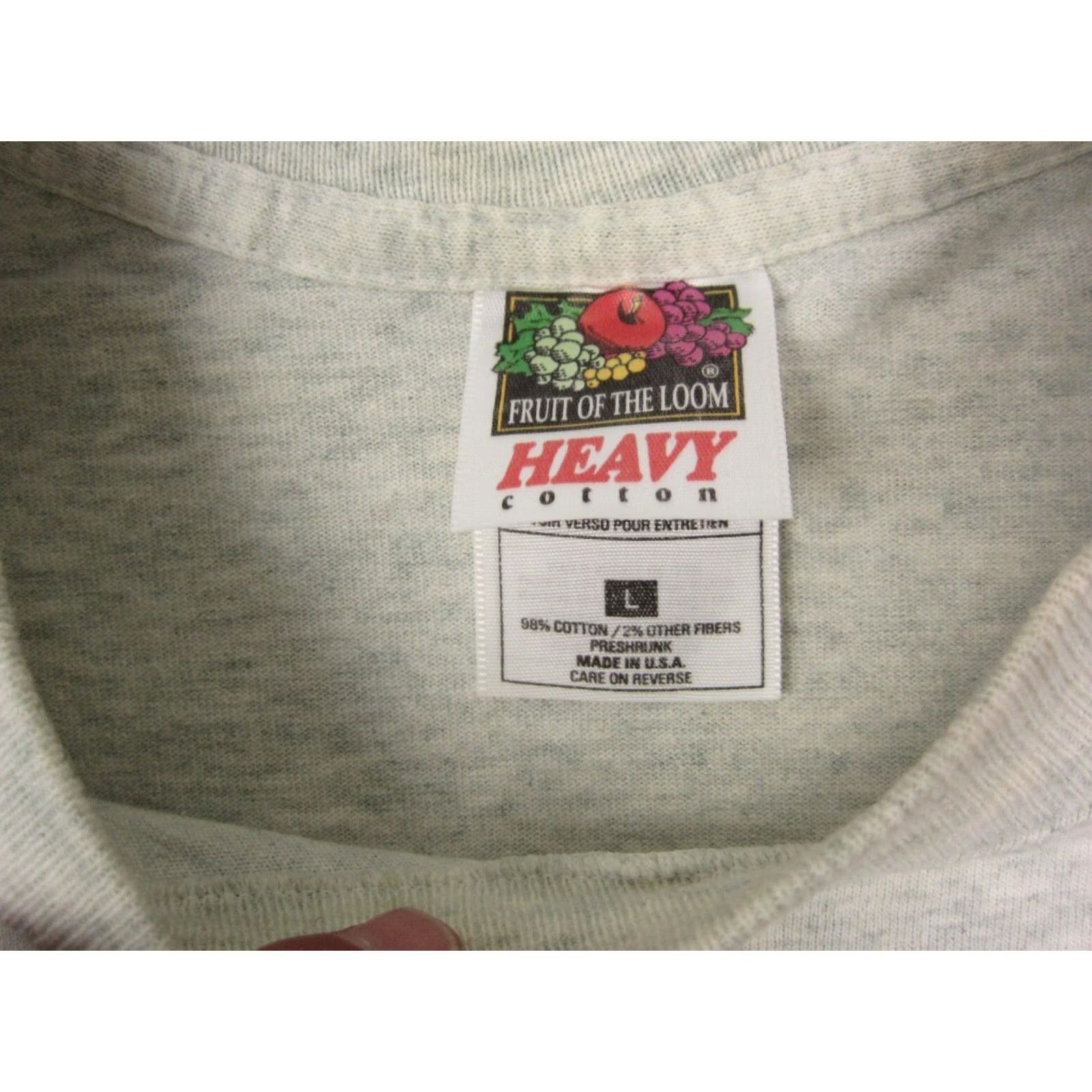 Fruit Of The Loom Vintage Farmer Shirt Mens Large Gray Single Stitch Made in USA Smells Like Money Size US L / EU 52-54 / 3 - 5 Thumbnail