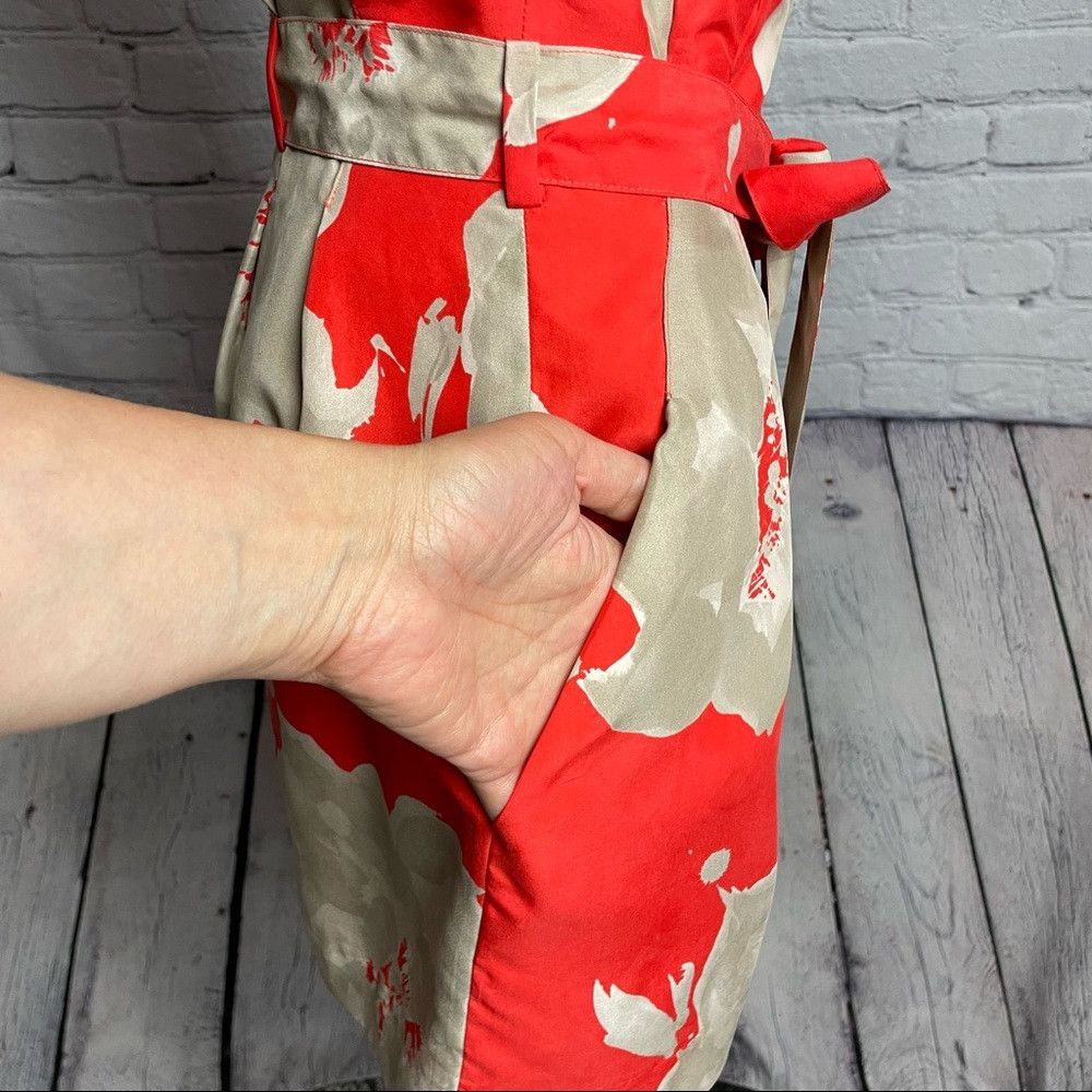 Club Monaco Club Monaco Front-tie Tulip Floral Silk Mini Skirt Size 00 Size 24" / US 00 / IT 34 - 3 Thumbnail