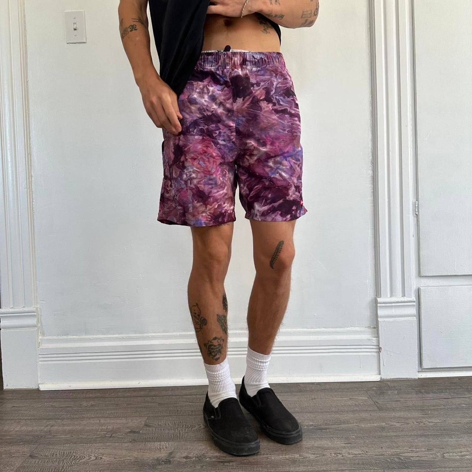Supreme SS22 Supreme Marble TieDye Box Logo Swim Shorts Bathing Suit Size US 28 / EU 44 - 6 Thumbnail