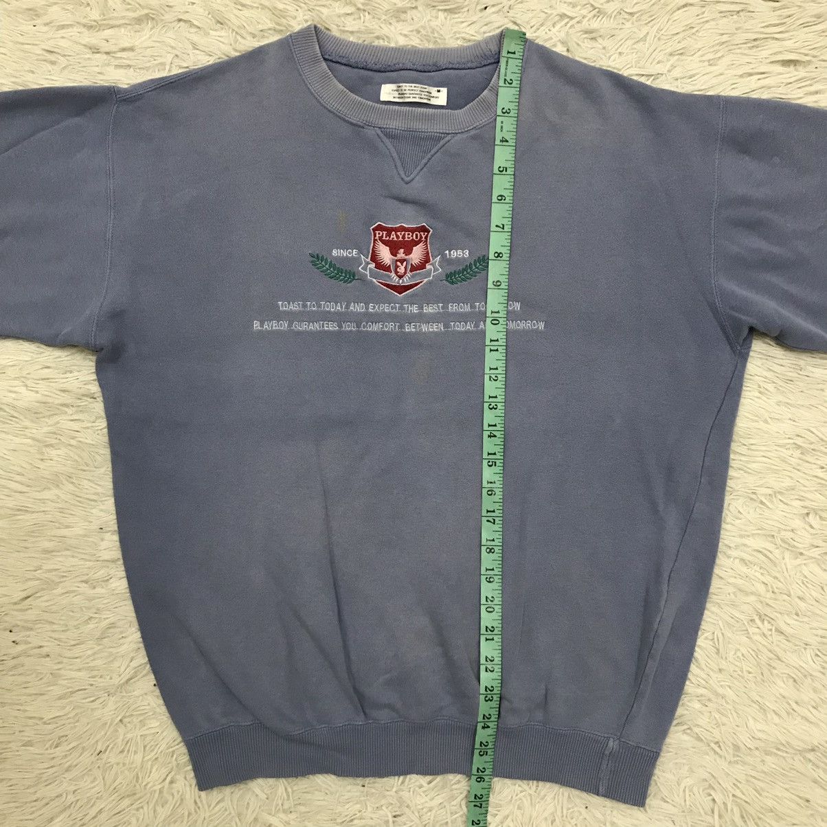 Playboy × Vintage VINTAGE 90s PLAYBOY WRITING LABEL CREWNECK SWEATSHIRT Size US M / EU 48-50 / 2 - 14 Thumbnail