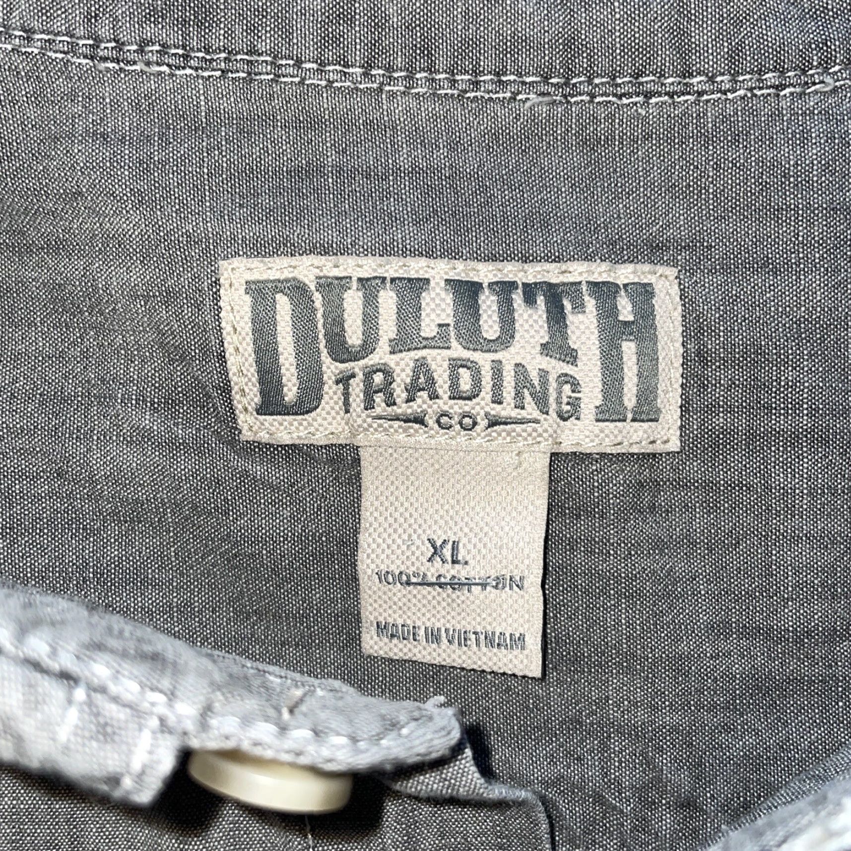 CO Duluth Trading Co gray button shirt XL Mens Button-Up Long Sleeve Gray XL Size US XL / EU 56 / 4 - 3 Thumbnail