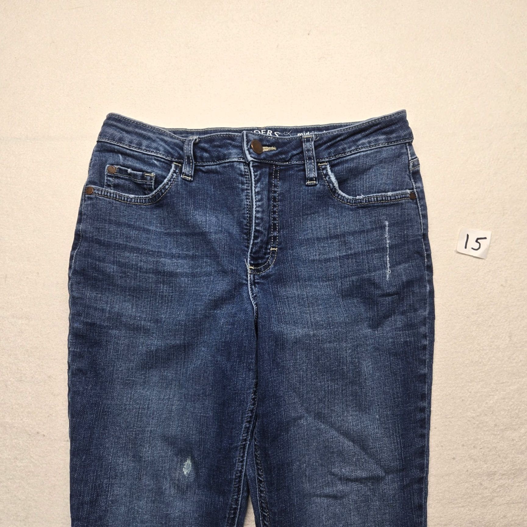 Lee Riders by LEE Jeans Blue Denim Bootcut Mid Rise Med Wash Western Adult Womens 6M Size 28" / US 6 / IT 42 - 2 Thumbnail