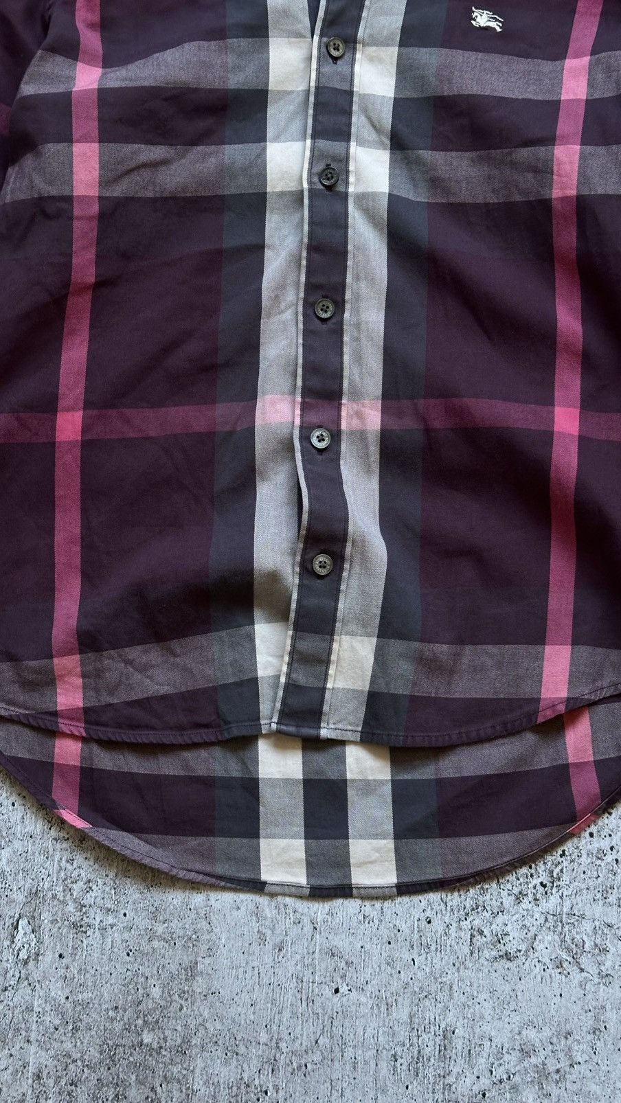Burberry Women's Burberry London Vintage Nova Check Button Up Shirt Size XS / US 0-2 / IT 36-38 - 6 Thumbnail