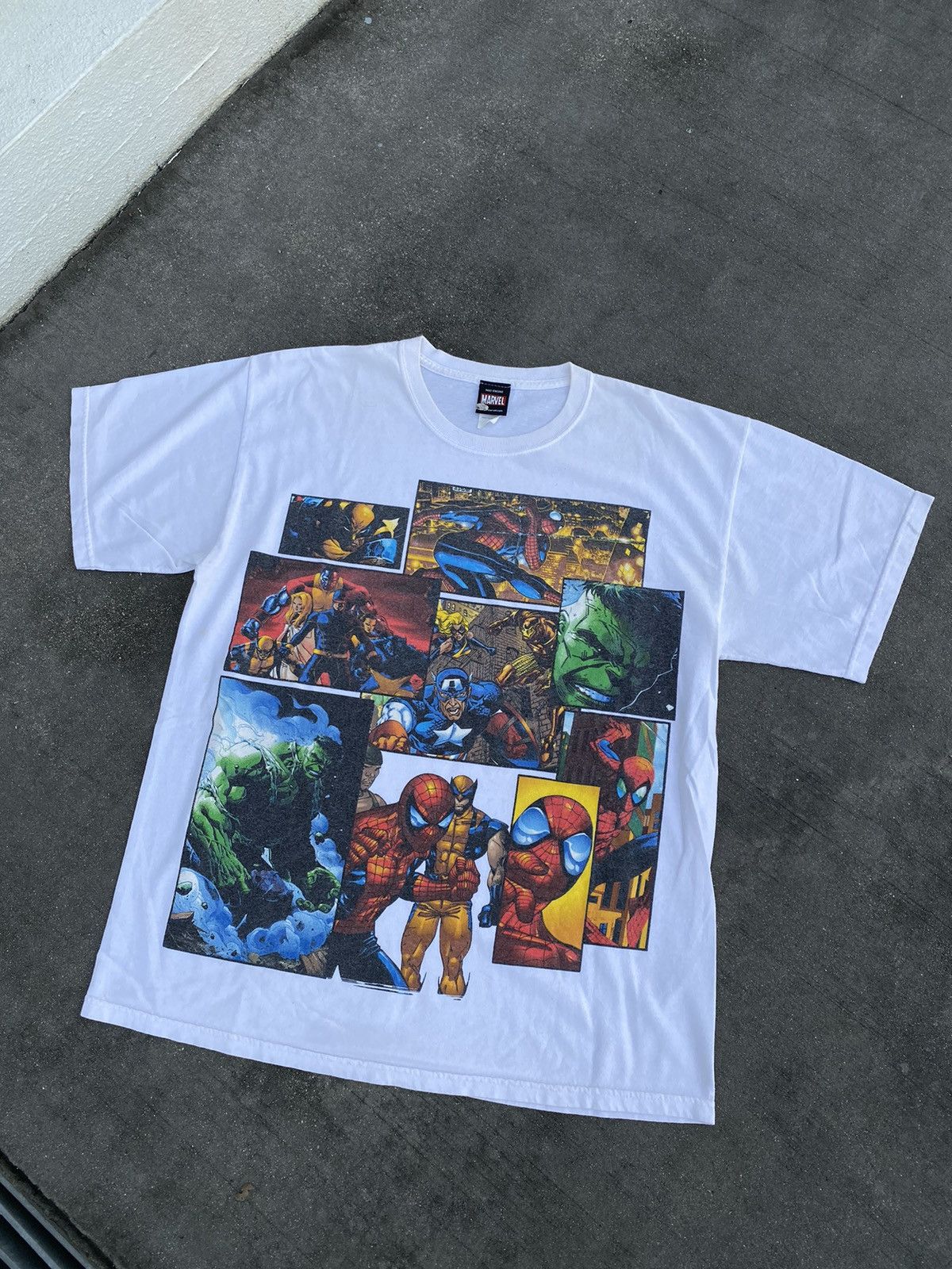 Marvel Comics × Vintage Vintage Rare Marvel Spiderman Wolverine X-Men Avengers Size US L / EU 52-54 / 3 - 7 Thumbnail