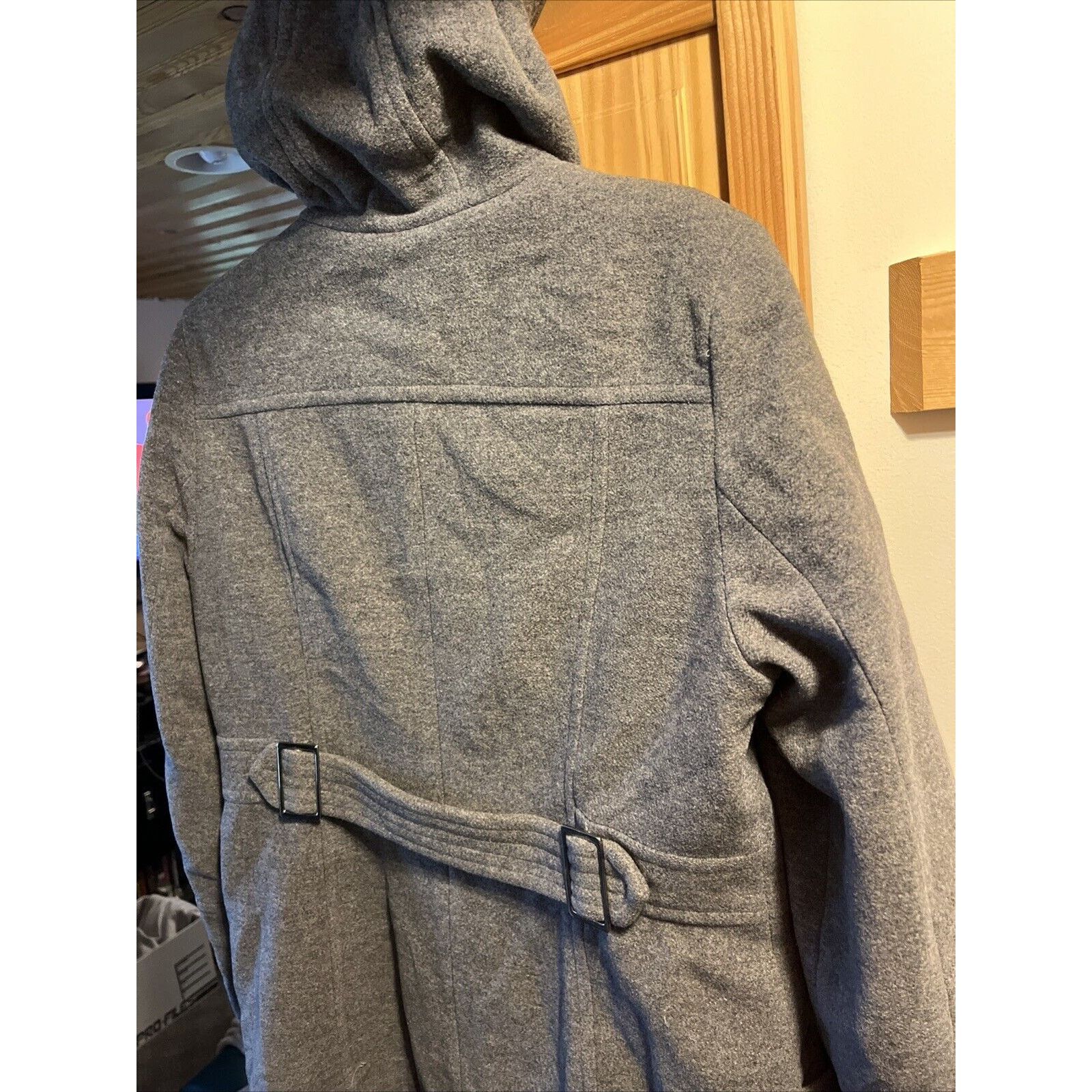 Other Fleet Street Ltd Wool Blend Hooded Coat Jacket Medium Gray Size M / US 6-8 / IT 42-44 - 10 Thumbnail