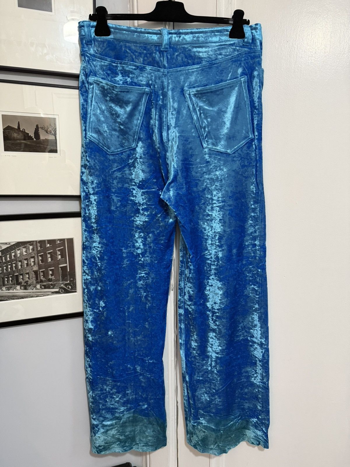 Balenciaga Winter 22 Crushed Velvet Stretch Pant [M] Size US 32 / EU 48 - 2 Thumbnail
