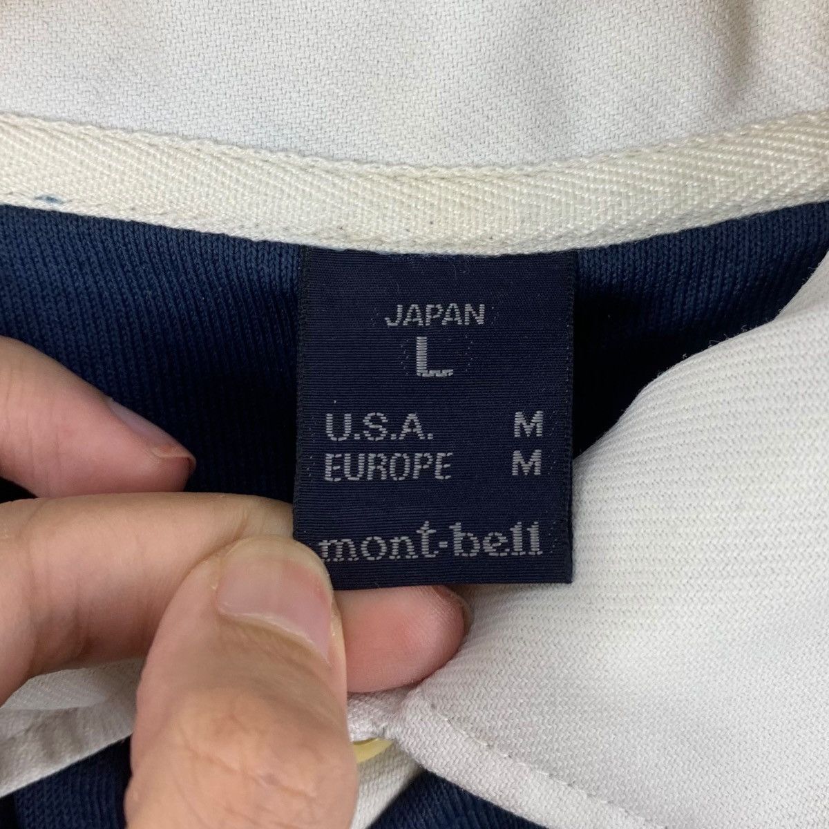 Montbell Vintage MONTBELL OUTDOOR Striped Rugby Collar Polo Tee Shirt Size US L / EU 52-54 / 3 - 5 Thumbnail
