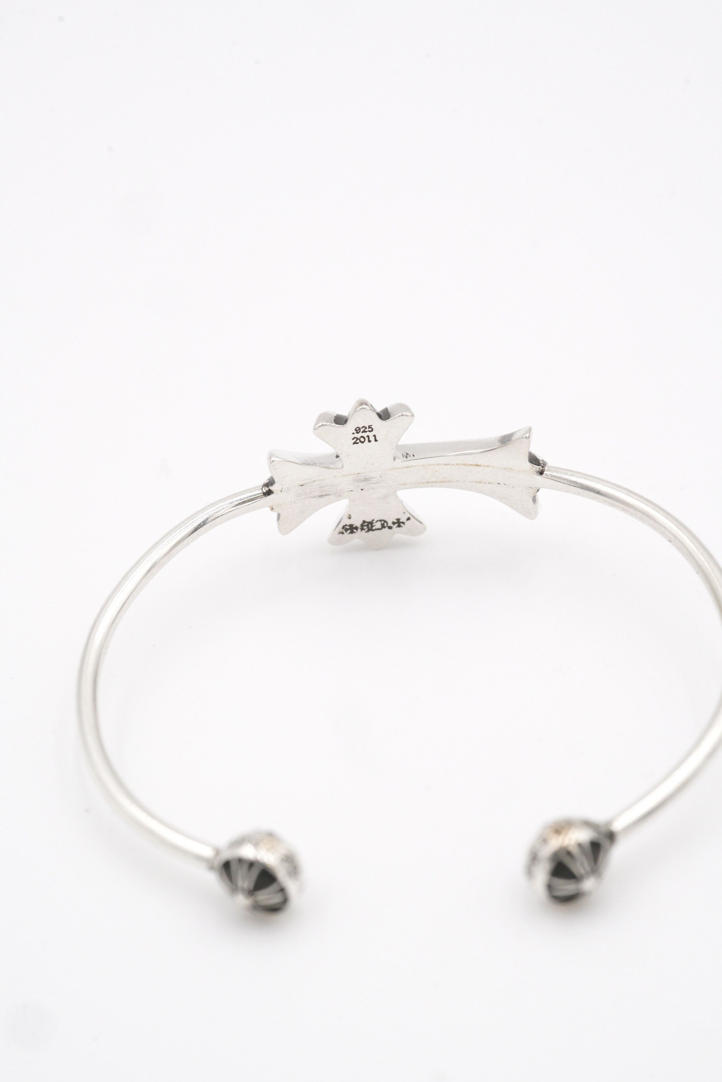 Chrome Hearts Chrome Hearts 925 Silver Tiny Cross Cuff Bracelet Size ONE SIZE - 7 Thumbnail