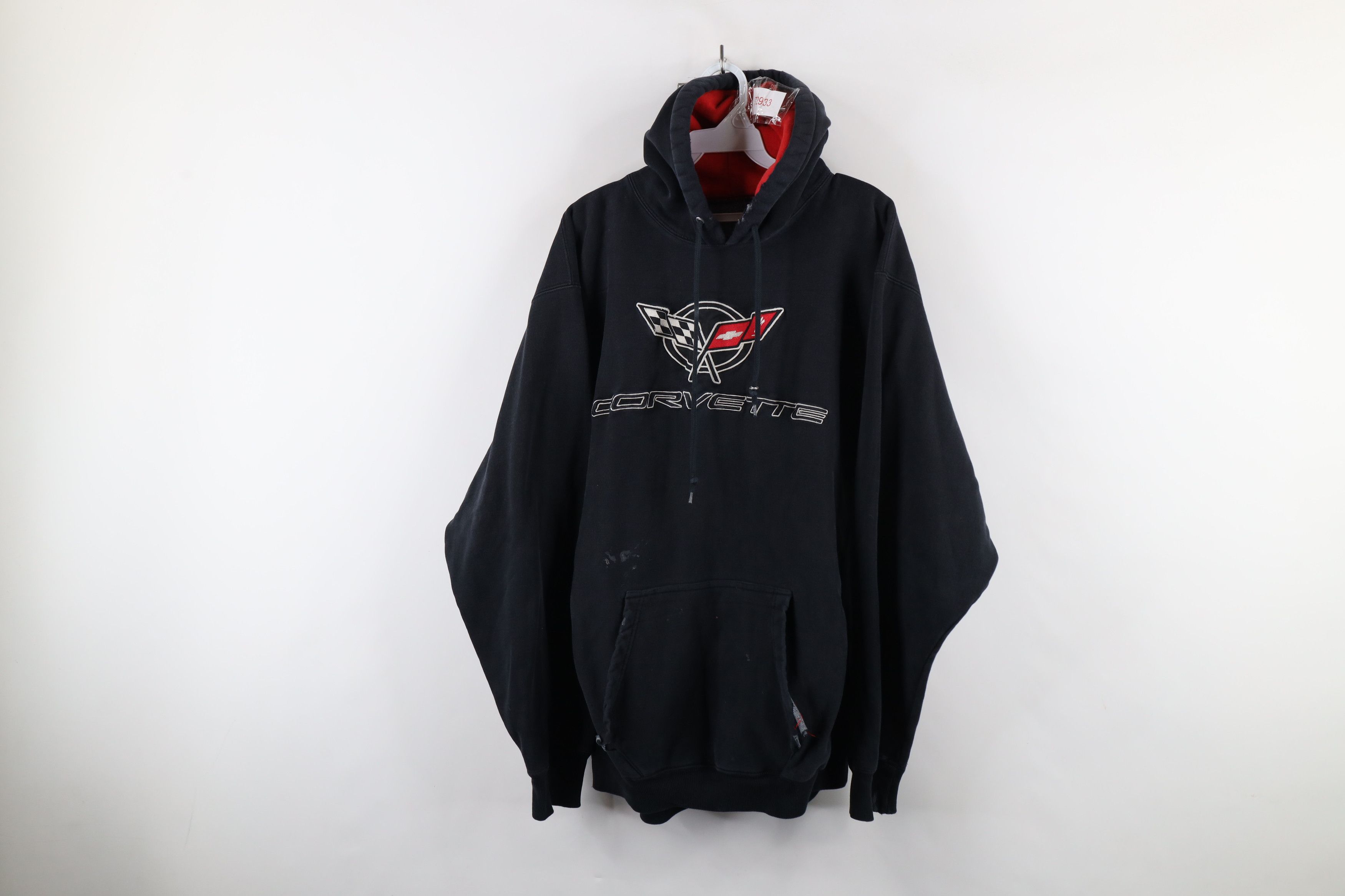 Vintage Vintage 90s Spell Out Corvette Racing Heavyweight Hoodie Size US L / EU 52-54 / 3 - 1 Thumbnail