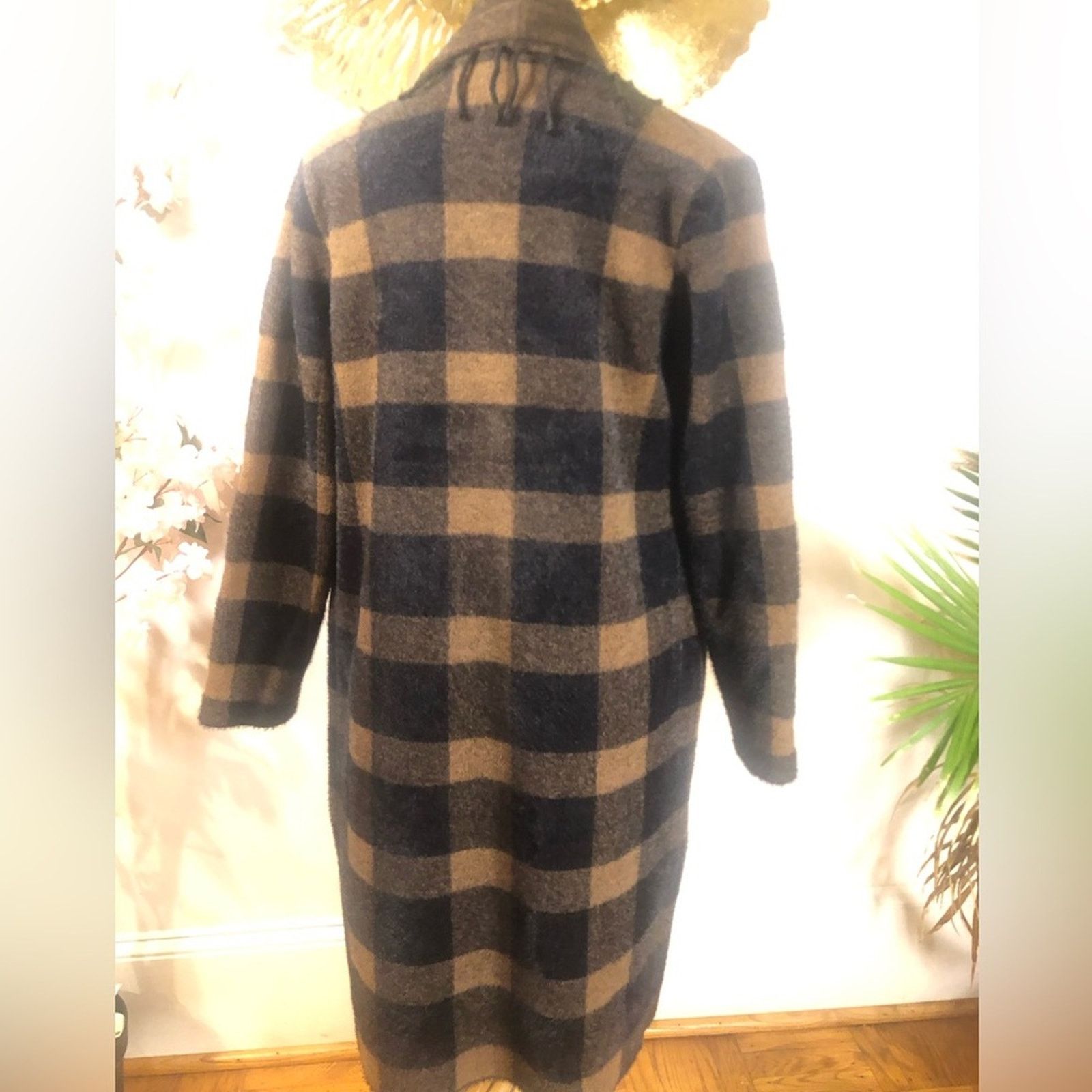 Other Long cardigan sweater checkered brown and back. Lysse Size M / US 6-8 / IT 42-44 - 5 Thumbnail