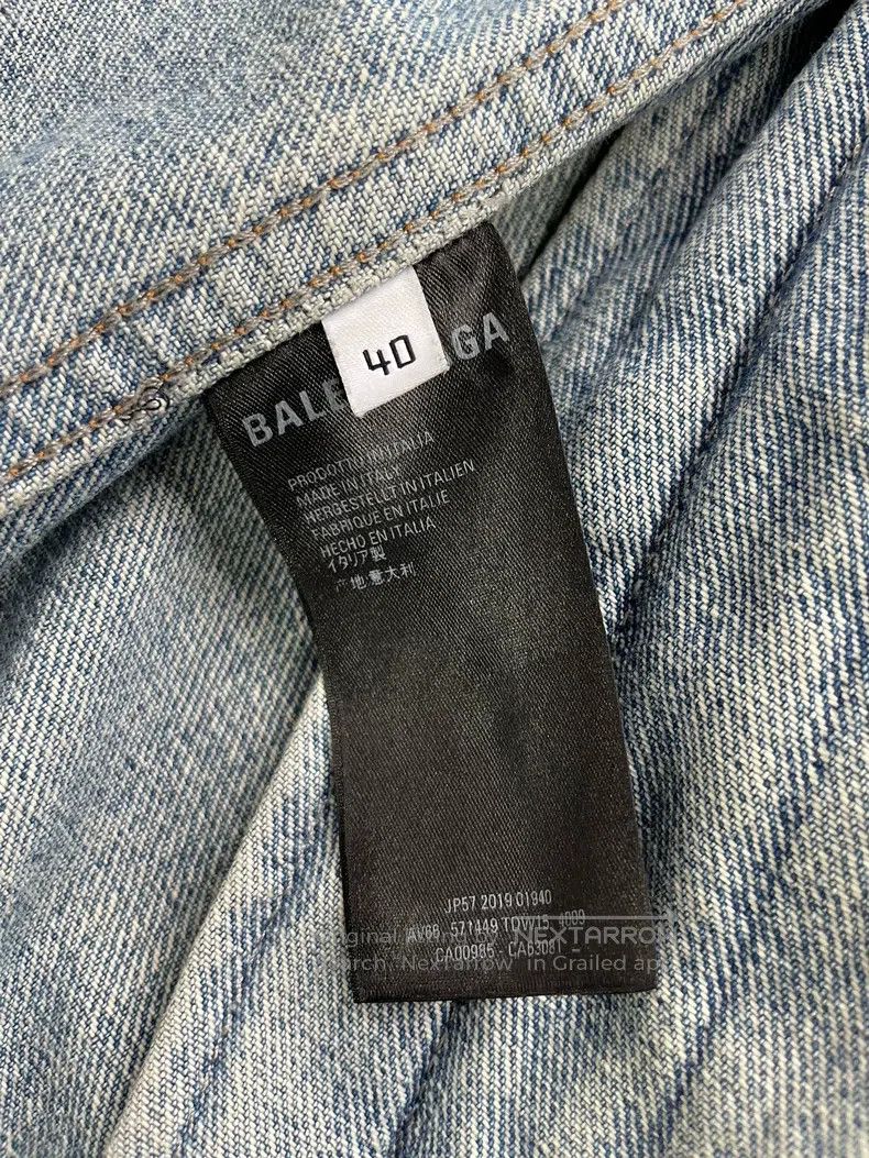 Balenciaga Balenciaga Denim Jacket Size S / US 4 / IT 40 - 3 Thumbnail