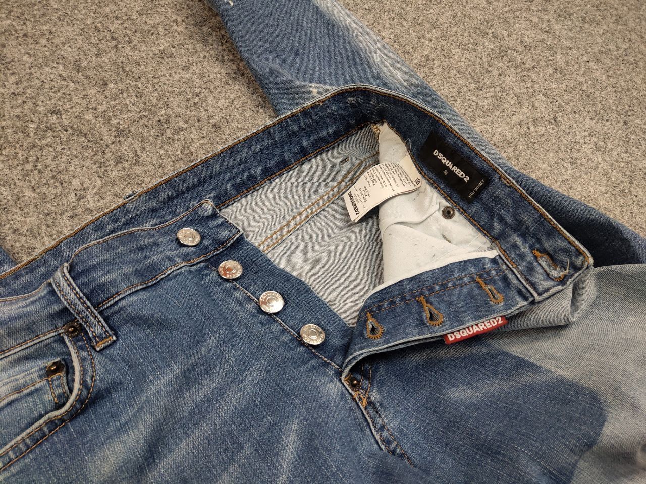 Dsquared2 Vintage 90s Dsquared2 authentic Distressed Paint Denim Jeans Size US 32 / EU 48 - 15 Thumbnail
