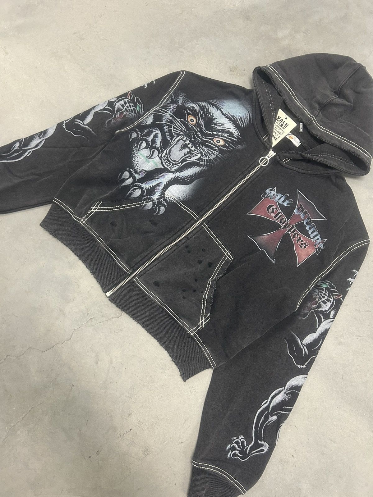 Vale Vale Forever Valley Dreams Black Hardy Boyz Zip Up Hoodie Size US S / EU 44-46 / 1 - 2 Thumbnail