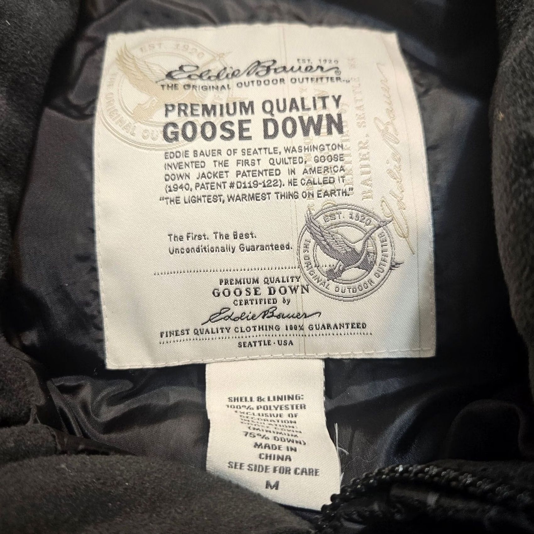Eddie Bauer Eddie Bauer Vest Puffer Goose Down Mens Black Medium Size M Size US M / EU 48-50 / 2 - 4 Thumbnail