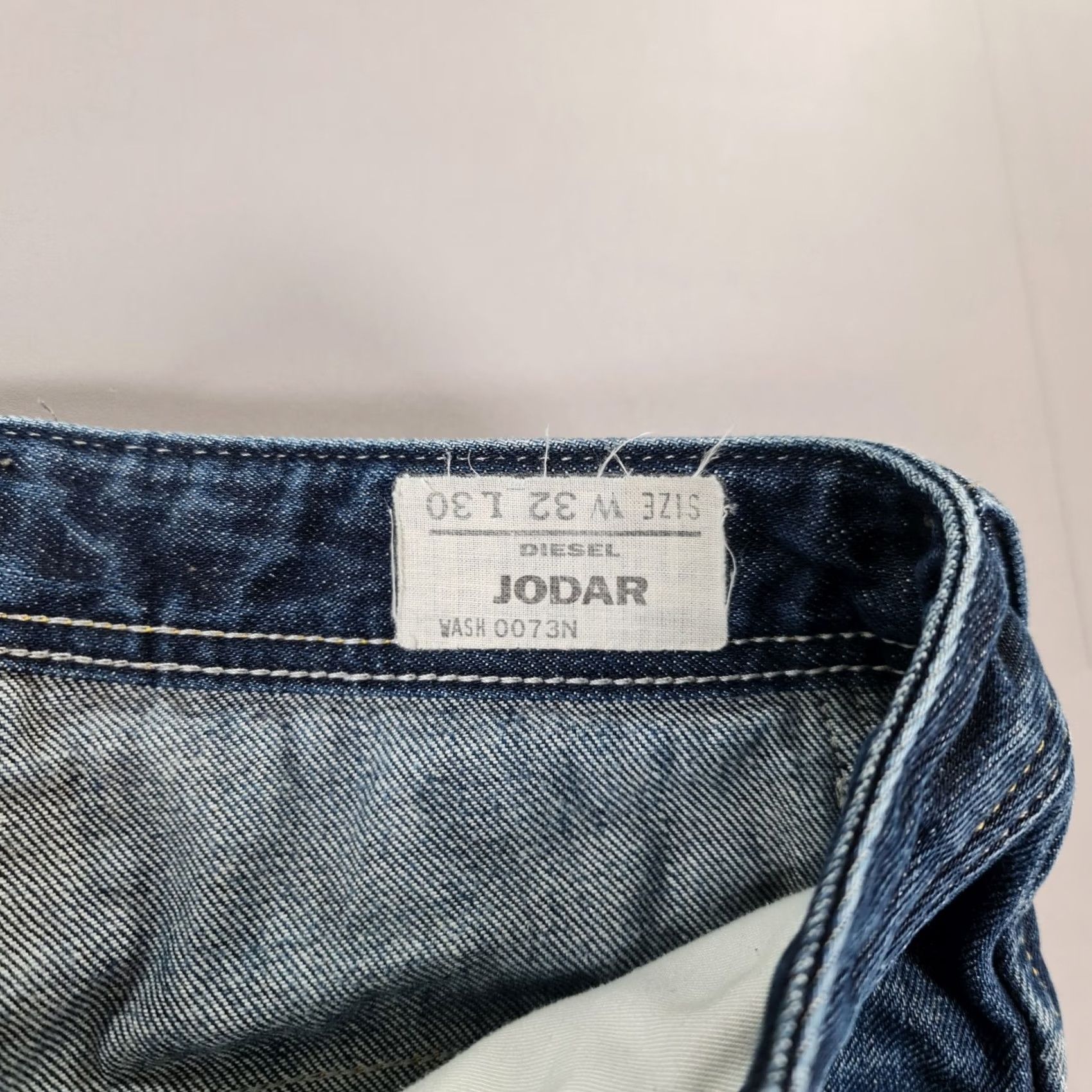 Diesel Diesel Jeans Blue W32 L28 Jodar Carrot Fit Cinch Back 0073N Jeans Mens Regular 32in 28in Cotton Denim Button Fly 5-Pocket Vintage No Size US 32 / EU 48 - 6 Thumbnail