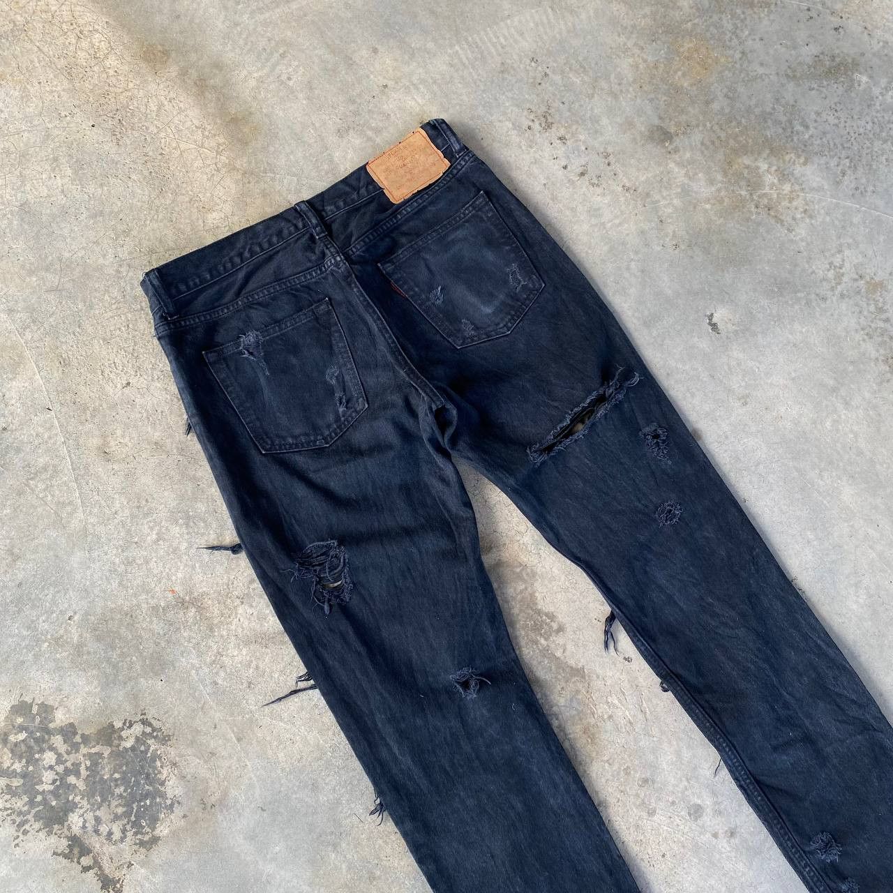 Japanese Brand RNA Slang Inc.By Eiji Okumoto Insane Distressed Denim Grunge Size US 29 - 7 Thumbnail
