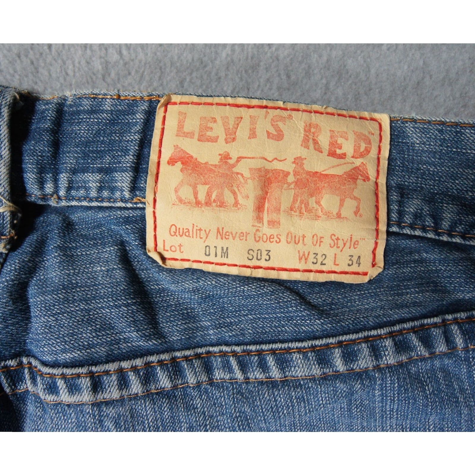 Levi's VINTAGE Levi's Jeans 32x34 Blue Denim Pants Straight Regular Button Fly Casual Levi's 500 Series Mens 5-Pocket Design Denim Blue Straight Mens Size US 32 / EU 48 - 3 Thumbnail