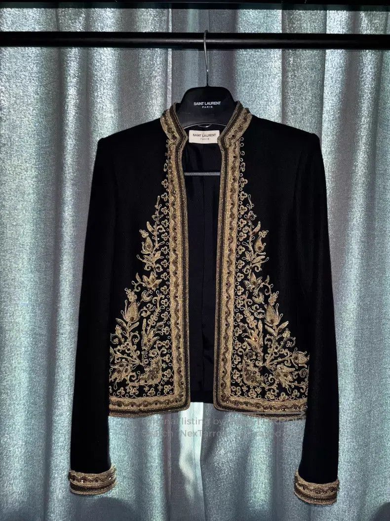 Saint Laurent Paris Saint Laurent Paris Palace Water Droplet Jacket i Size US S / EU 44-46 / 1 - 1 Thumbnail