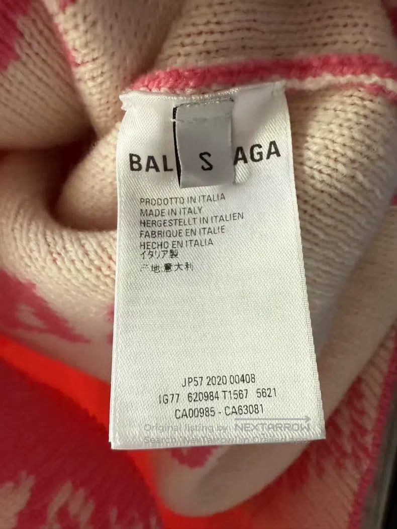 Balenciaga Balenciaga Pink Bulletproof Plaid Logo Open Cardigan Size US S / EU 44-46 / 1 - 4 Thumbnail