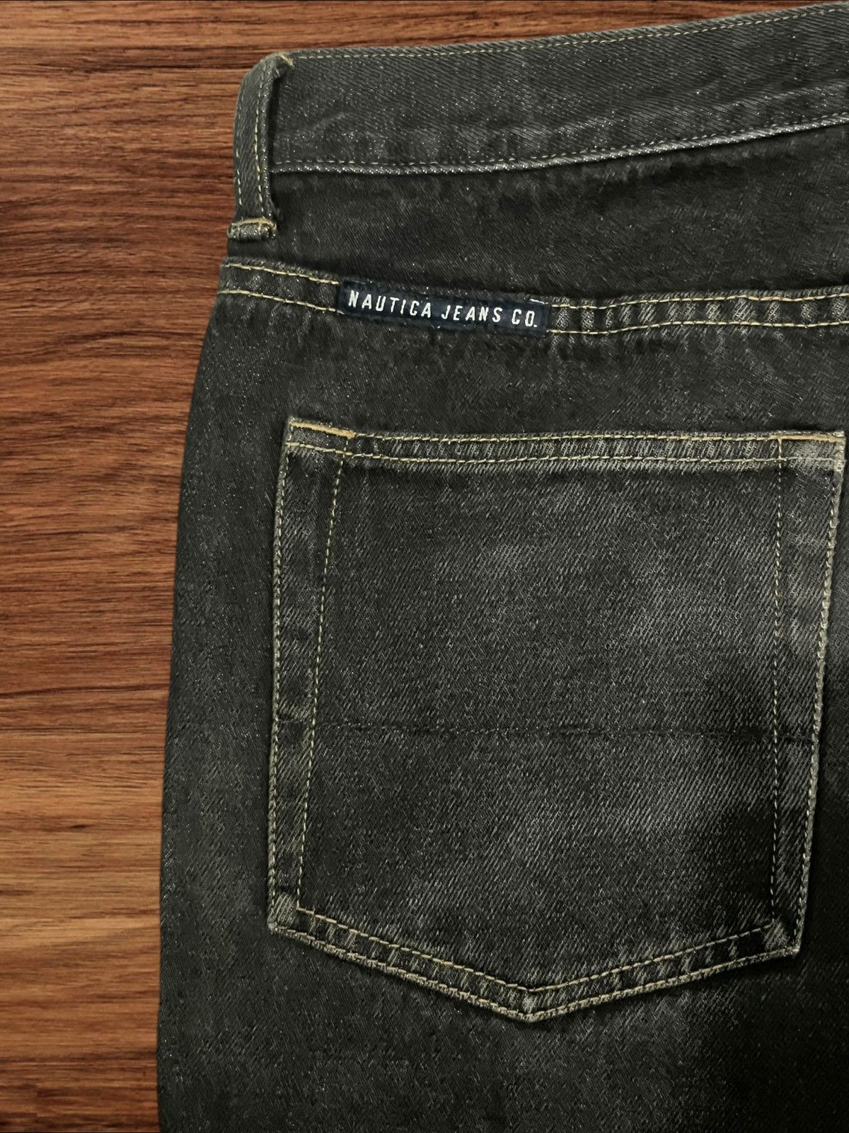 Le Grande Bleu (L.G.B.) × Nautica ⚡️Baggy⚡️Sick Nautica Grunge Style Distressed Frayed Leg Jeans Size US 32 / EU 48 - 9 Thumbnail