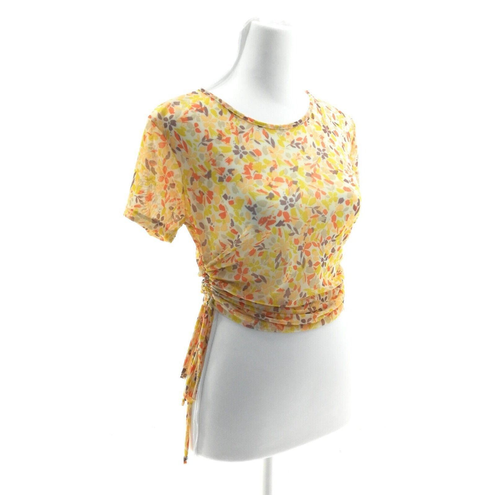 Other Pie In The Sky MultiColor Floral Ruched Top - Junior's Small Size S / US 4 / IT 40 - 1 Thumbnail