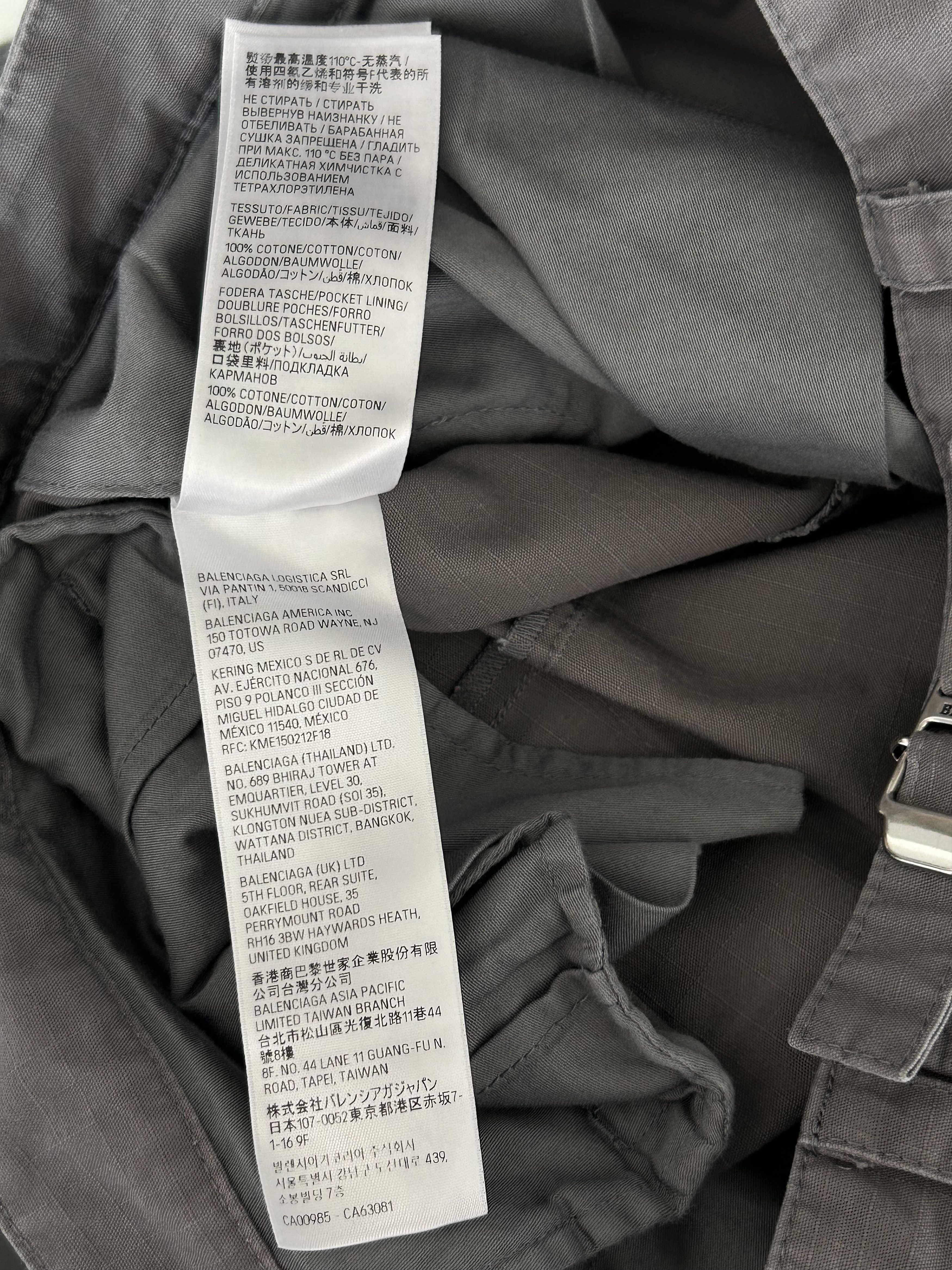 Balenciaga Balenciaga Grey Convertible Cargo Pants Size US 32 / EU 48 - 6 Thumbnail