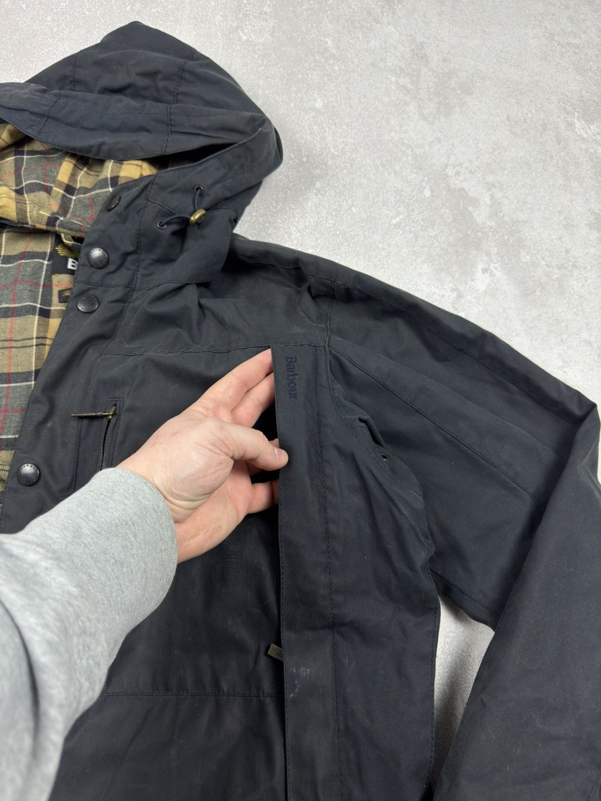 Barbour Vintage Barbour Waxed Parkas Jacket Navy Blue size XL Size US XL / EU 56 / 4 - 14 Thumbnail