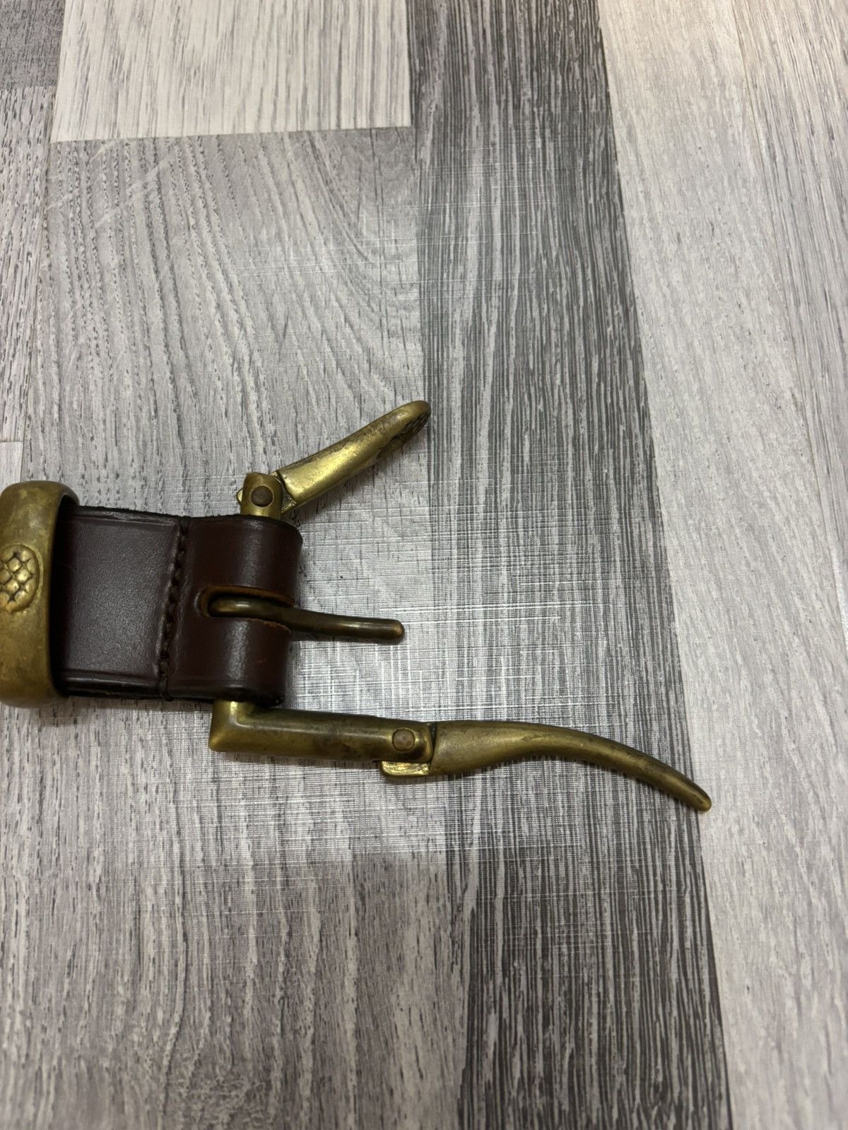 Needles Needles x Martin Faizey Leather Quick Release Belt Size 30 - 7 Thumbnail