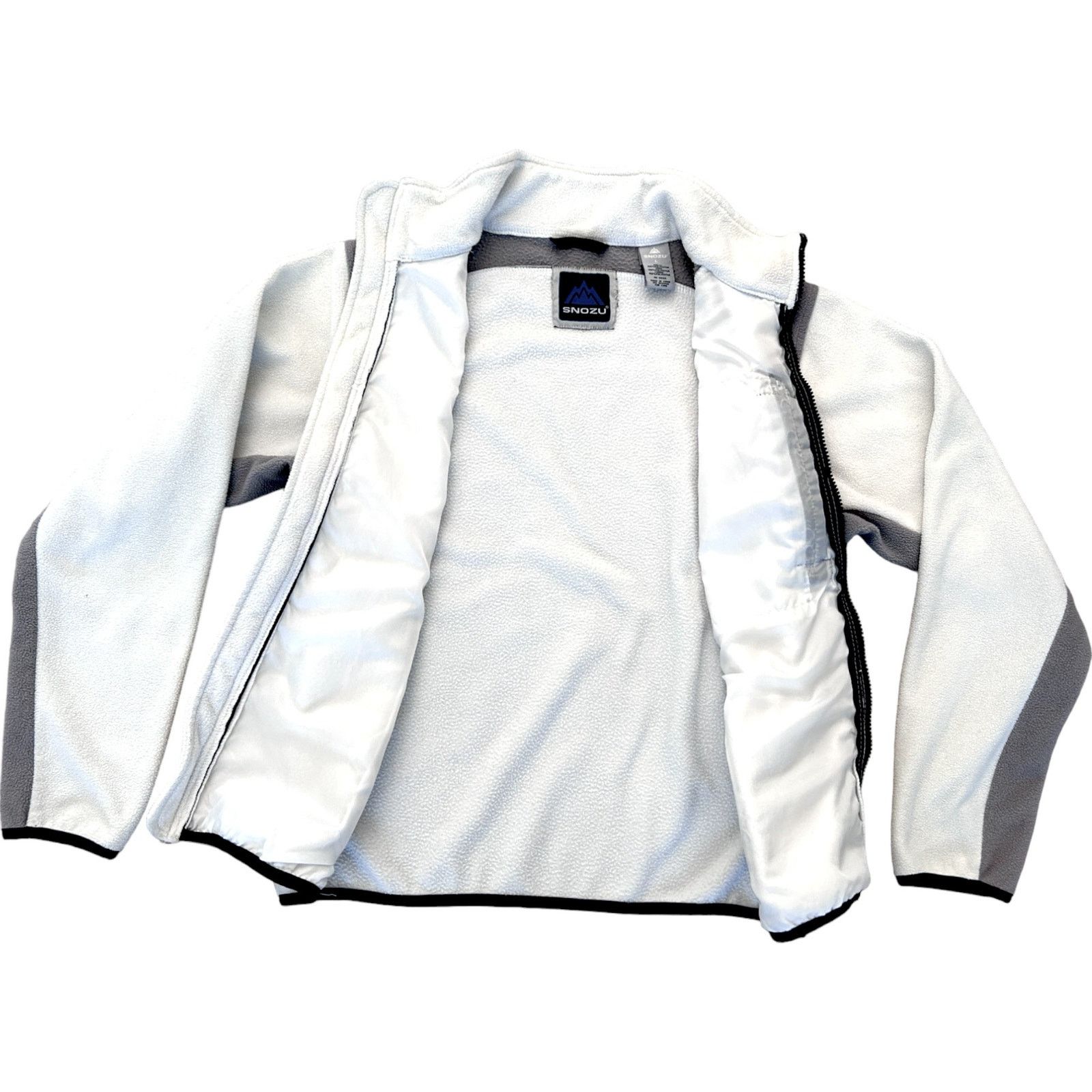 Other Snozu Women's Large White Fleece Jacket Size L / US 10 / IT 46 - 3 Thumbnail