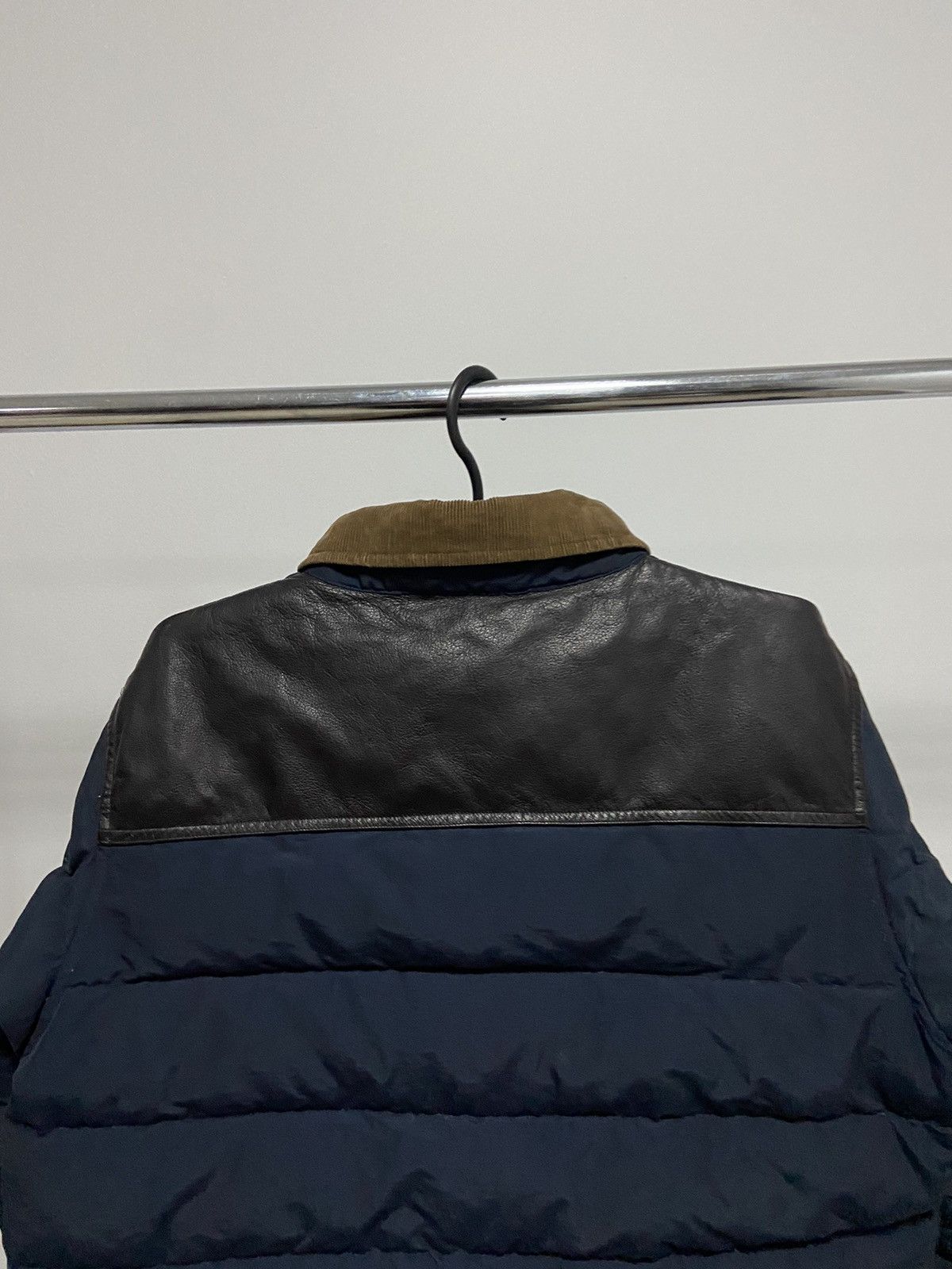Trailwear Penfield puffer jacket leather shoulder vintage