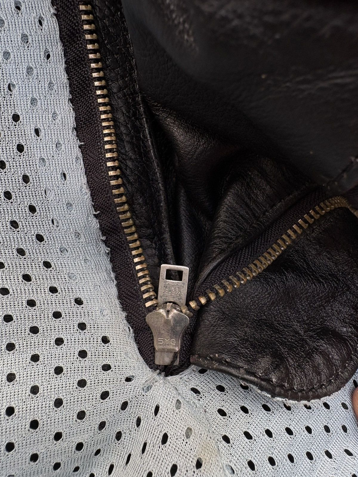 Leather × Vintage Vintage Spazzio Kevlar Riding Bikers Racing Leather Pants Size US 28 / EU 44 - 13 Thumbnail
