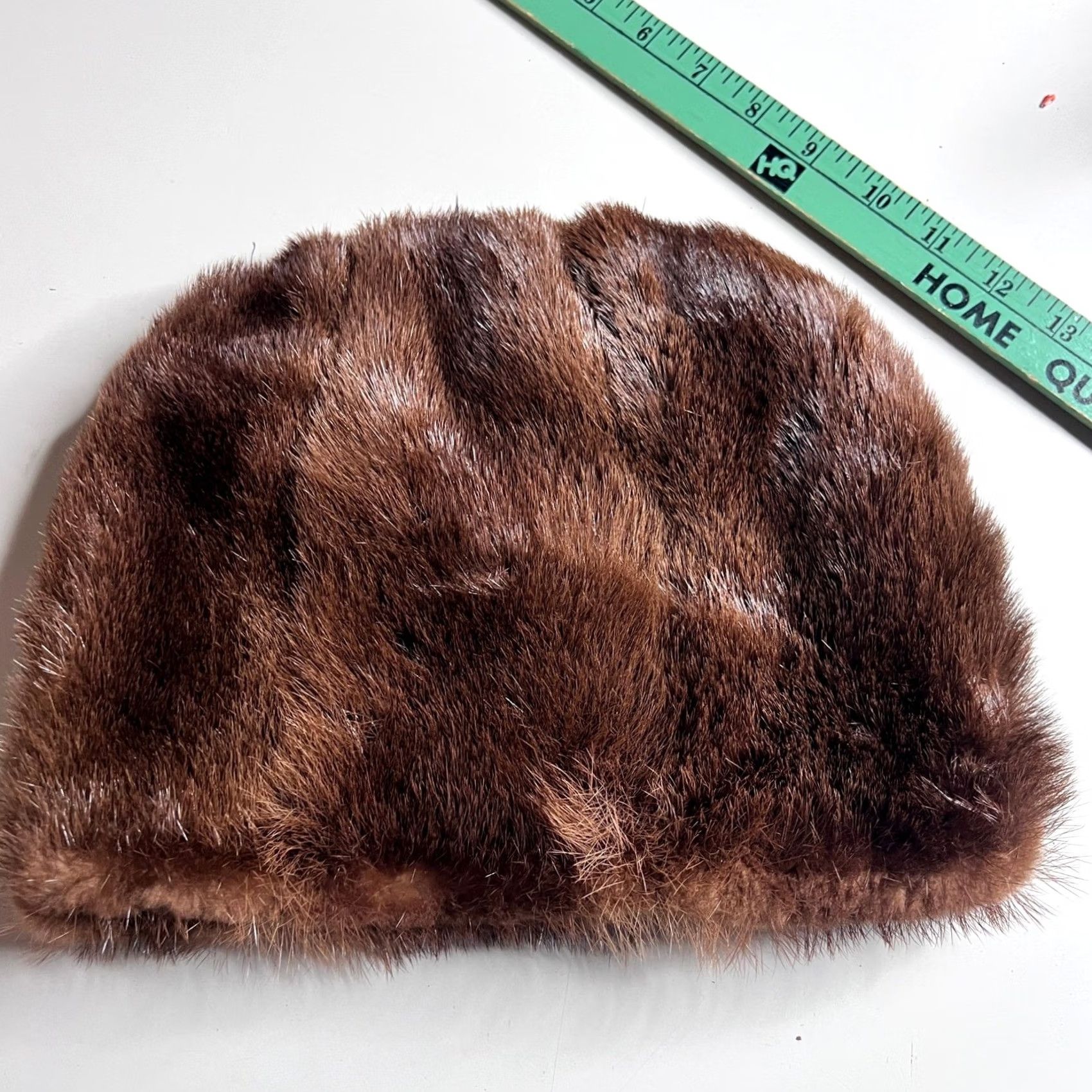 Vintage VINTAGE Mink Pillbox Hat Brown One Size Womens Accessories Formal Winter Glamour Fur Real Mink Size ONE SIZE - 3 Thumbnail
