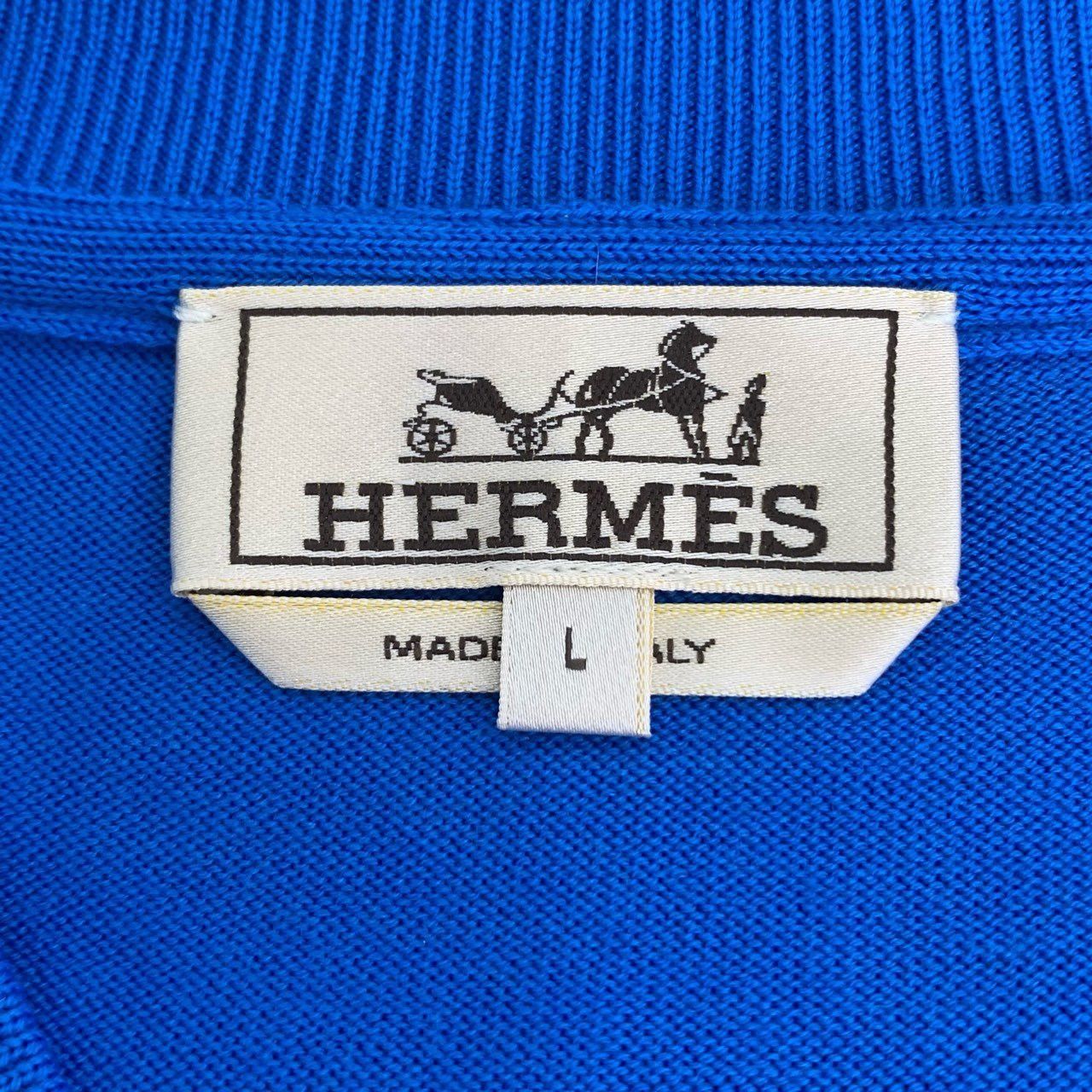 Hermes Hermès Mens L Blue Sheepskin & Wool Jacket W/Zipper & Pocket Size US L / EU 52-54 / 3 - 2 Thumbnail