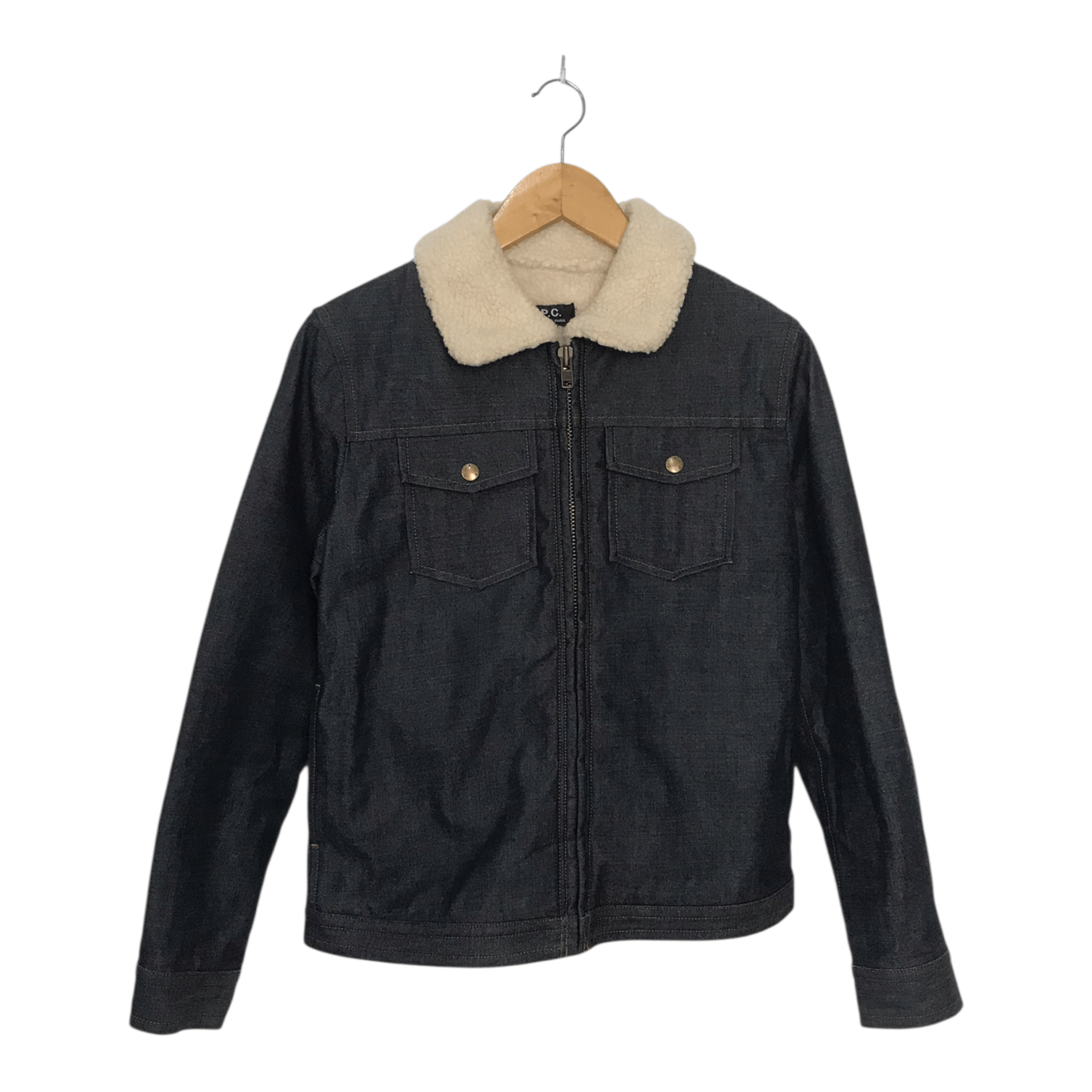 A.P.C. A.P.C Denim Fur jacket Size S / US 4 / IT 40 - 1 Thumbnail
