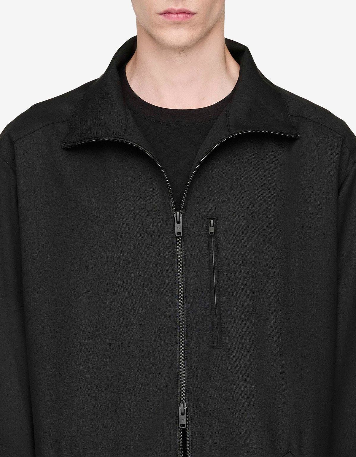 Y-3 Y-3 Black Refined Wool Track Top 3-Stripes Size US XL / EU 56 / 4 - 6 Thumbnail