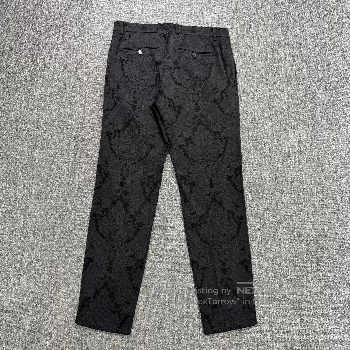 Dolce & Gabbana DG Floral Embroidery Casual Pants. Size US 30 / EU 46 - 6 Thumbnail