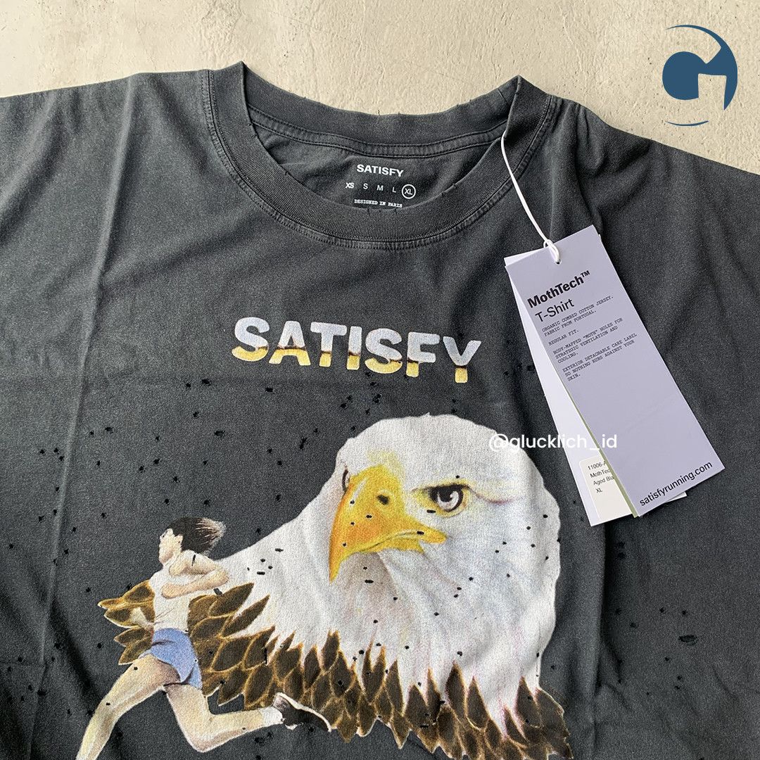 Satisfy Satisfy, MothTech ‘Eagle’ Tee in Aged Black Size US XL / EU 56 / 4 - 4 Thumbnail