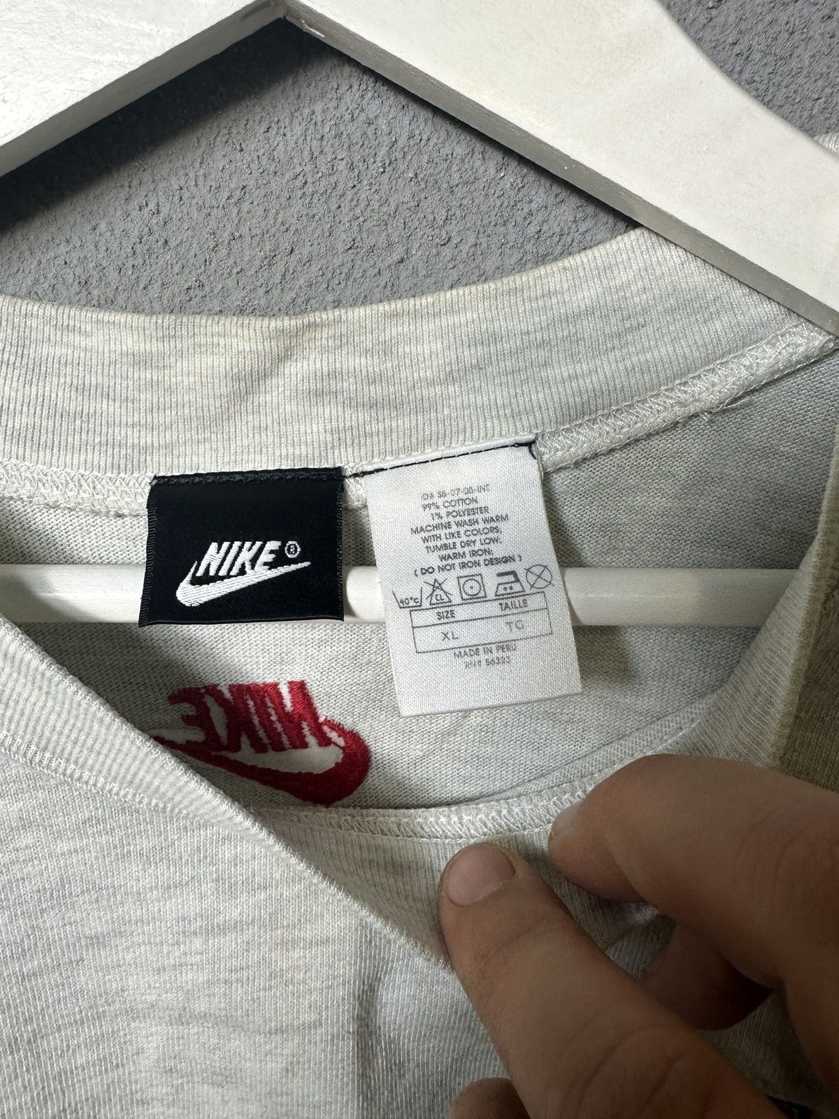 Jordan Brand × Nike × Vintage Vintage 90's Nike Jordan T-Shirt Size US XL / EU 56 / 4 - 6 Thumbnail