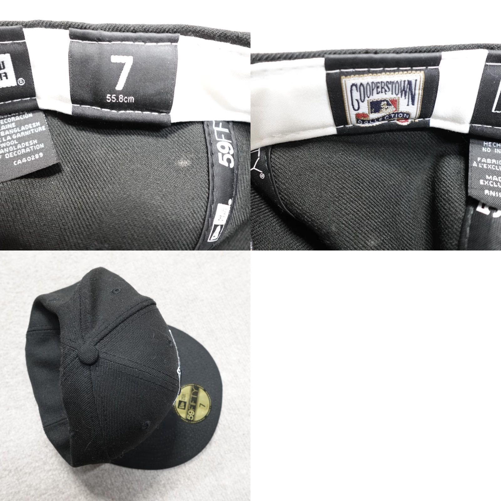 New Era VINTAGE Florida Marlins Hat Fitted 7 Black 100% Wool World Series 1997 Mens Wool Baseball Cap New Era 100% Wool Black Size 7 Size ONE SIZE - 8 Thumbnail