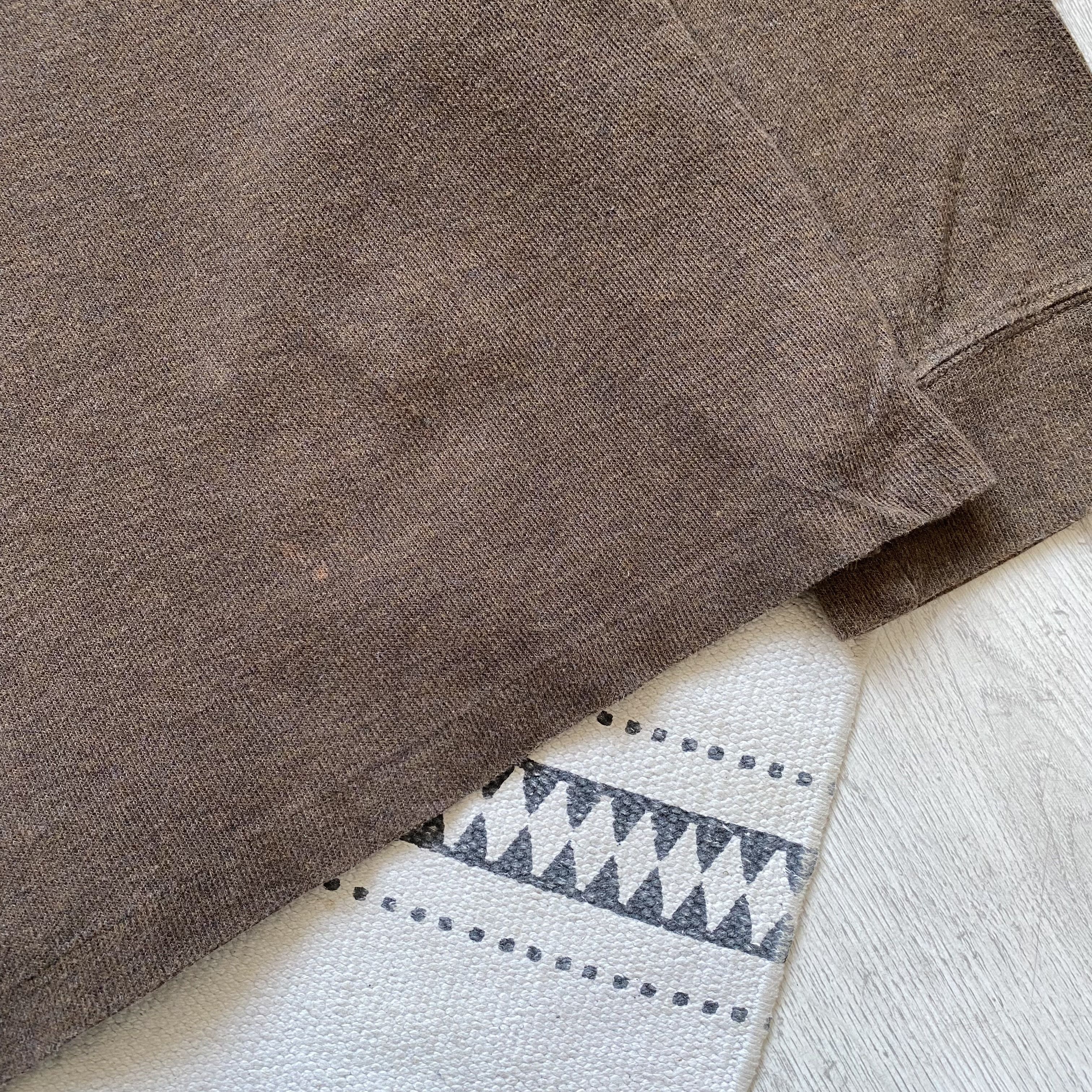 Polo Ralph Lauren 🤎Vintage Polo Ralph Lauren Brown Sweater Zip 1/3 distressed Size US XXL / EU 58 / 5 - 6 Thumbnail