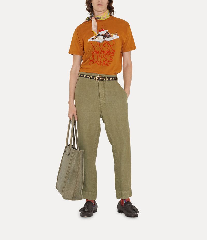 Vivienne Westwood o1f1d3z0426 Orb-Print T-Shirt in Mustard Size US XL / EU 56 / 4 - 3 Thumbnail