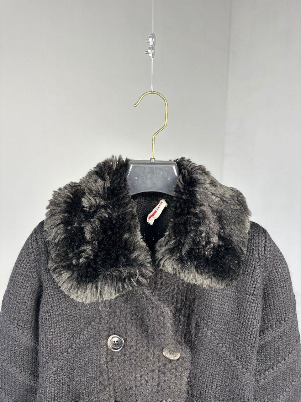 Prada × Vintage Prada Black Knit Long Sleeve Cardigan Size S / US 4 / IT 40 - 5 Thumbnail
