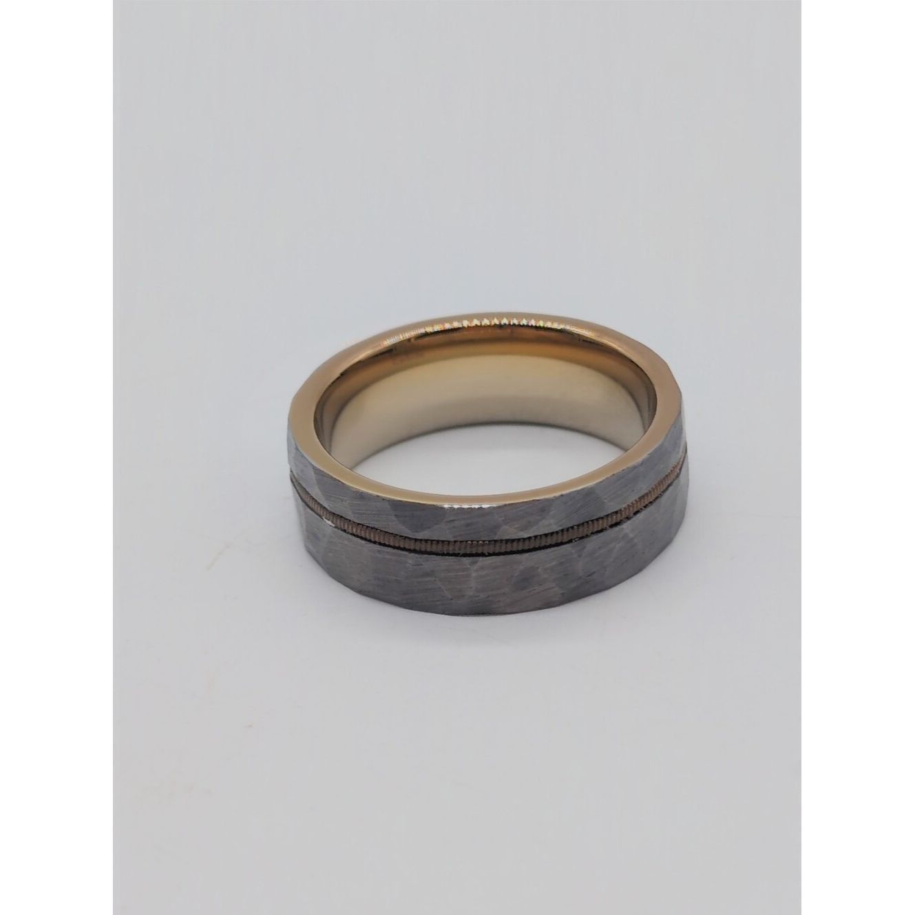 Other Gray Zeus Hammered Tungsten Carbide Guitar String Ring Size ONE SIZE - 3 Thumbnail