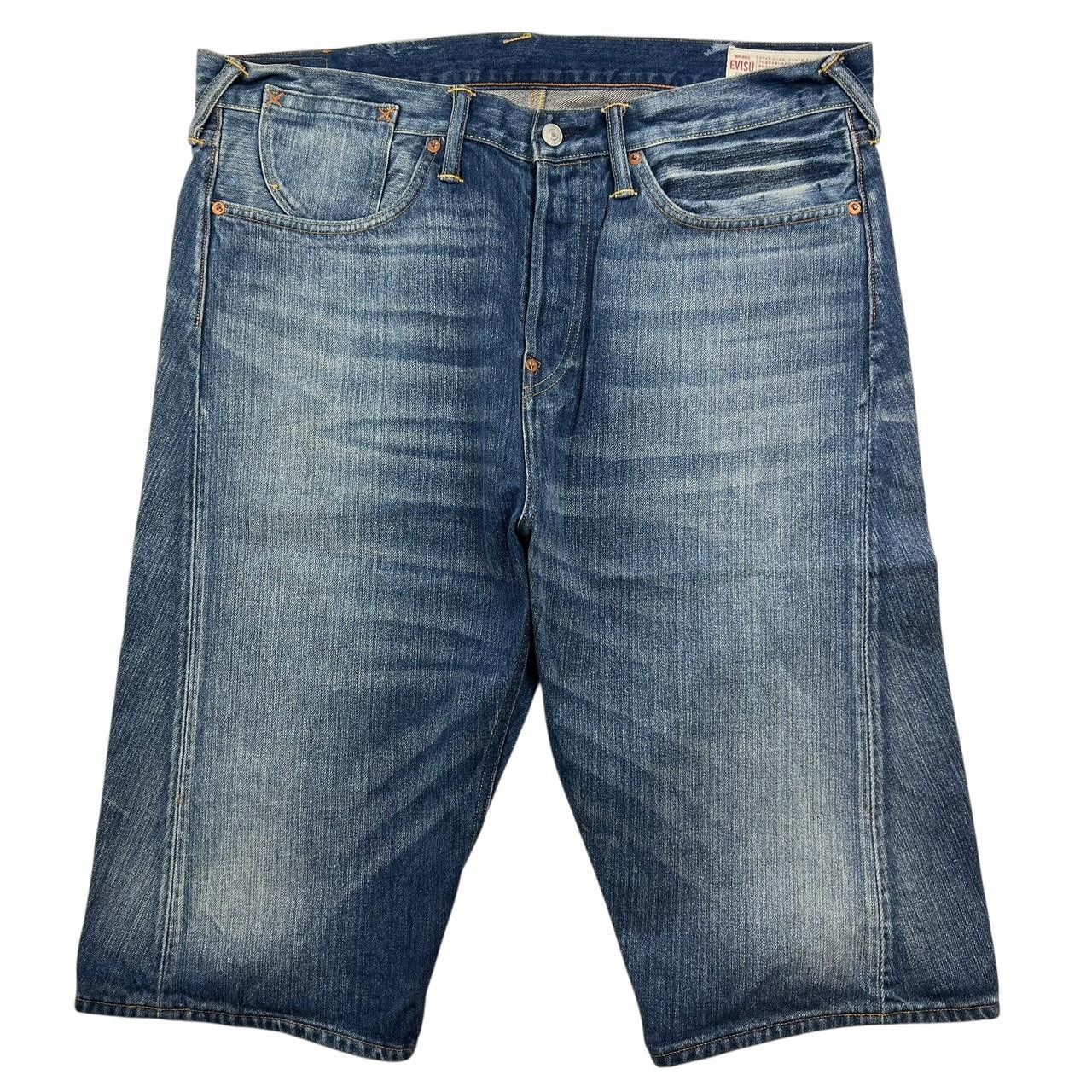 Evisu Vintage Evisu Gull Denim Shorts / Jorts - Waist: 40” Size US 40 / EU 56 - 2 Thumbnail