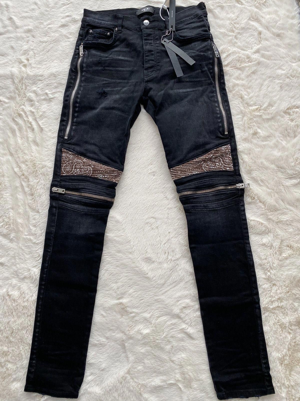 Amiri Antique Black Bandana MX2 Jeans