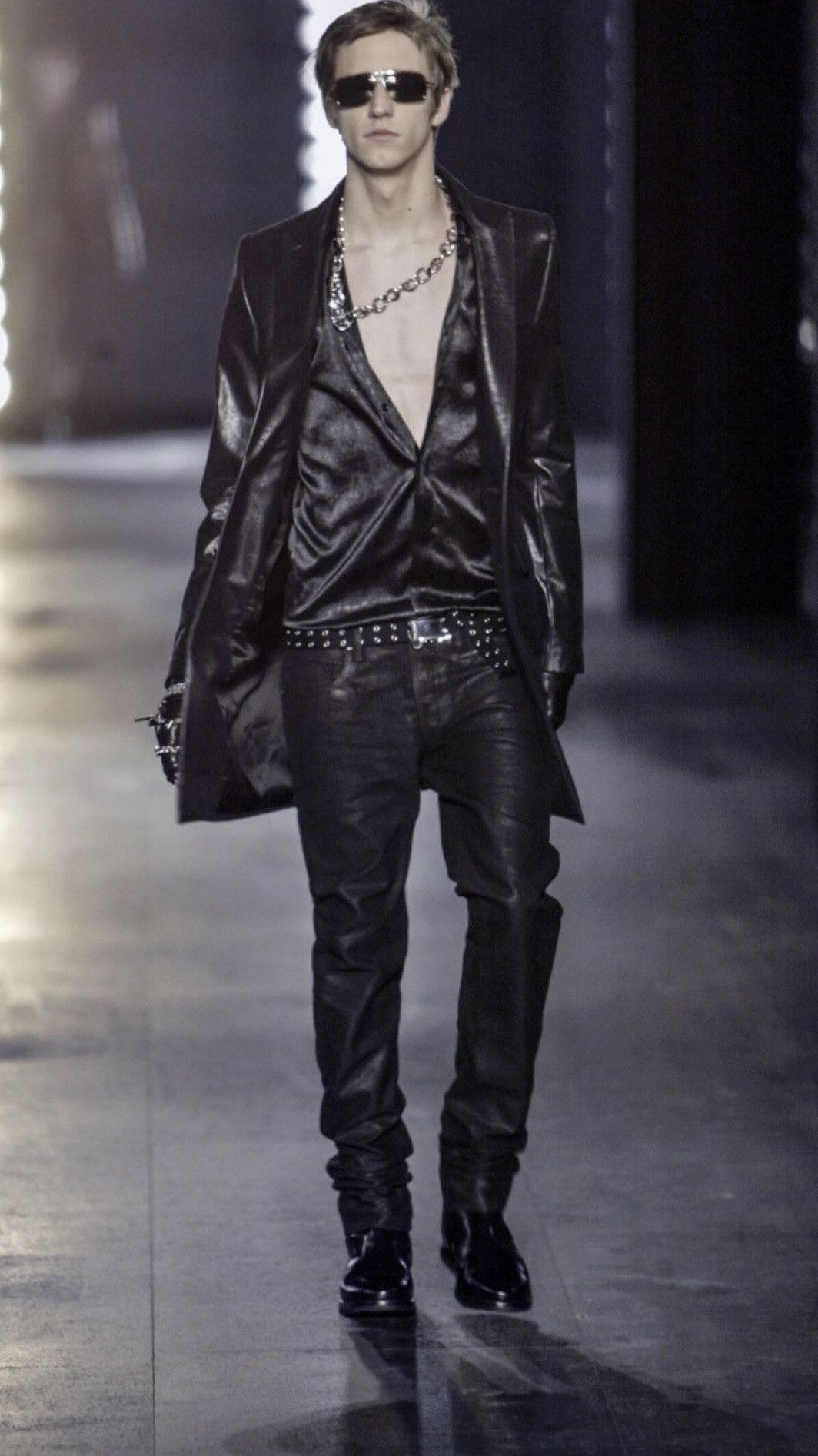 Dior × Hedi Slimane Dior Homme 03aw Peaked Lapel Coat Size US L / EU 52-54 / 3 - 1 Thumbnail