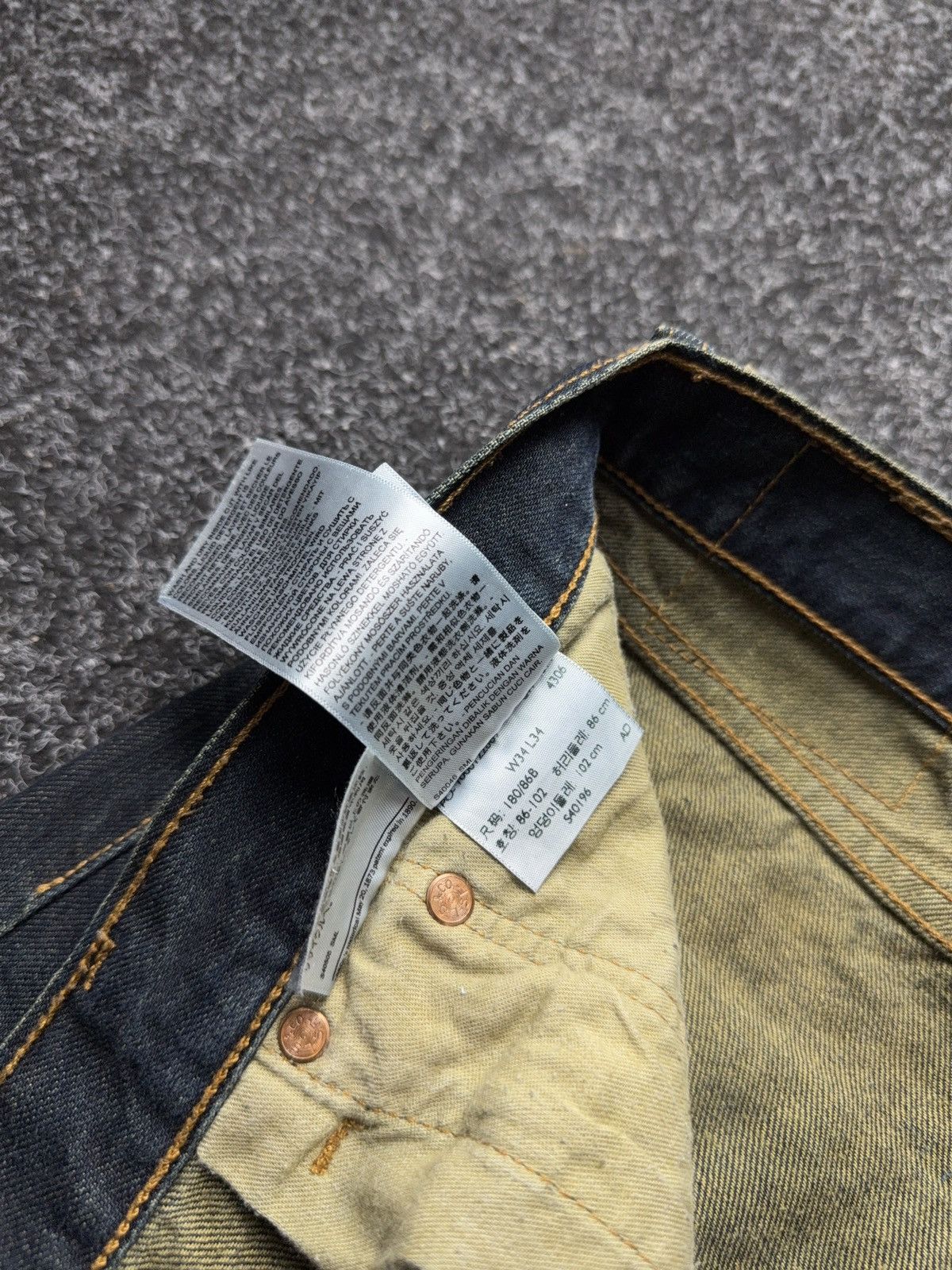 Levi's 00s Y2K USA Levi’s 501 Dark Wash Straight Leg Jeans W34 Size US 34 / EU 50 - 6 Thumbnail