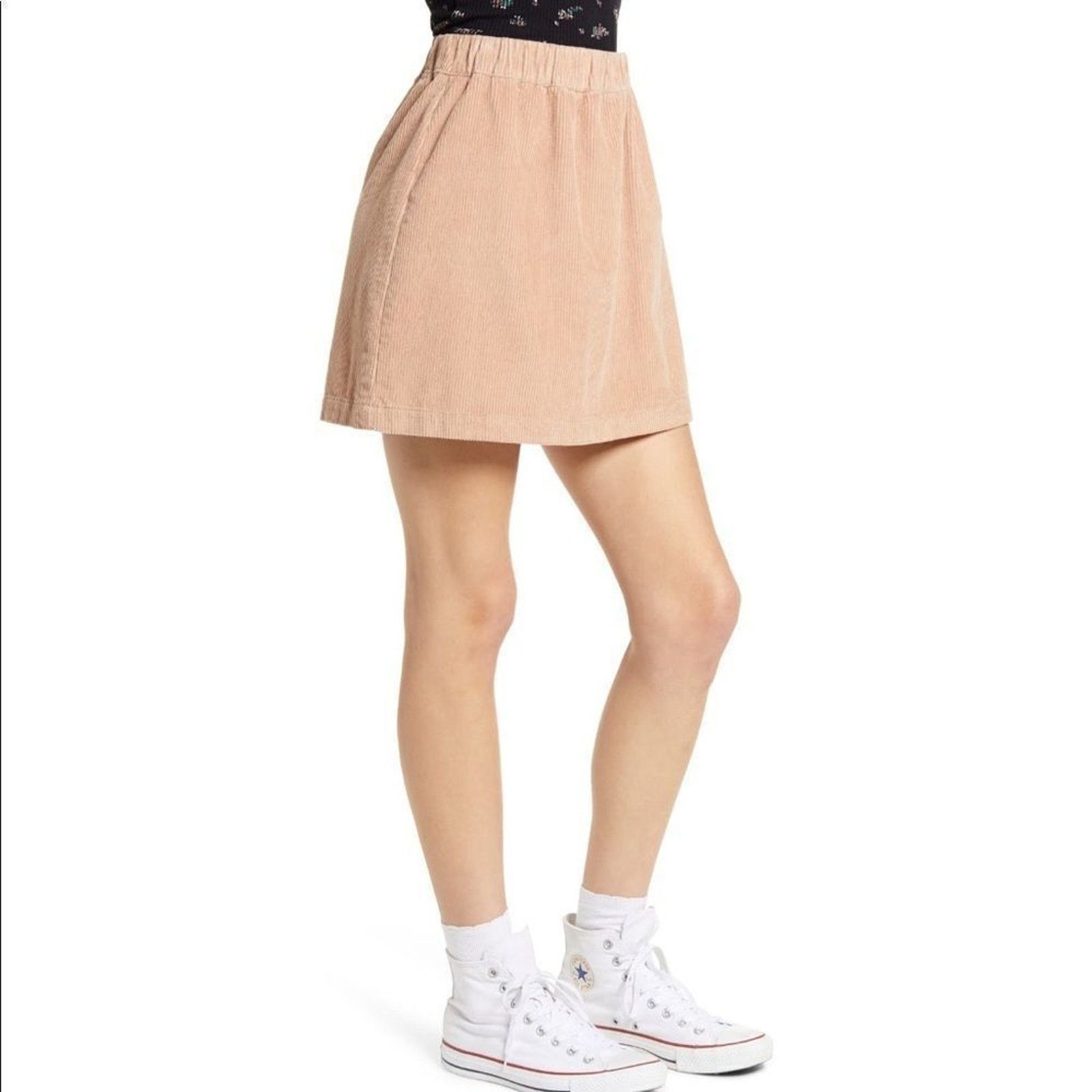 BP. BP | Women’s Corduroy Skirt sz M Tan Ribbed NEW #X291​​​ Size 30" / US 8 / IT 44 - 2 Thumbnail