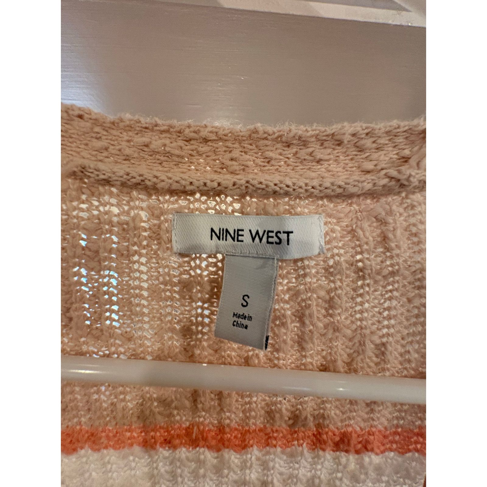 Nine West Nine West Women’s Striped Open Front Cardigan Size Small Size S / US 4 / IT 40 - 3 Thumbnail